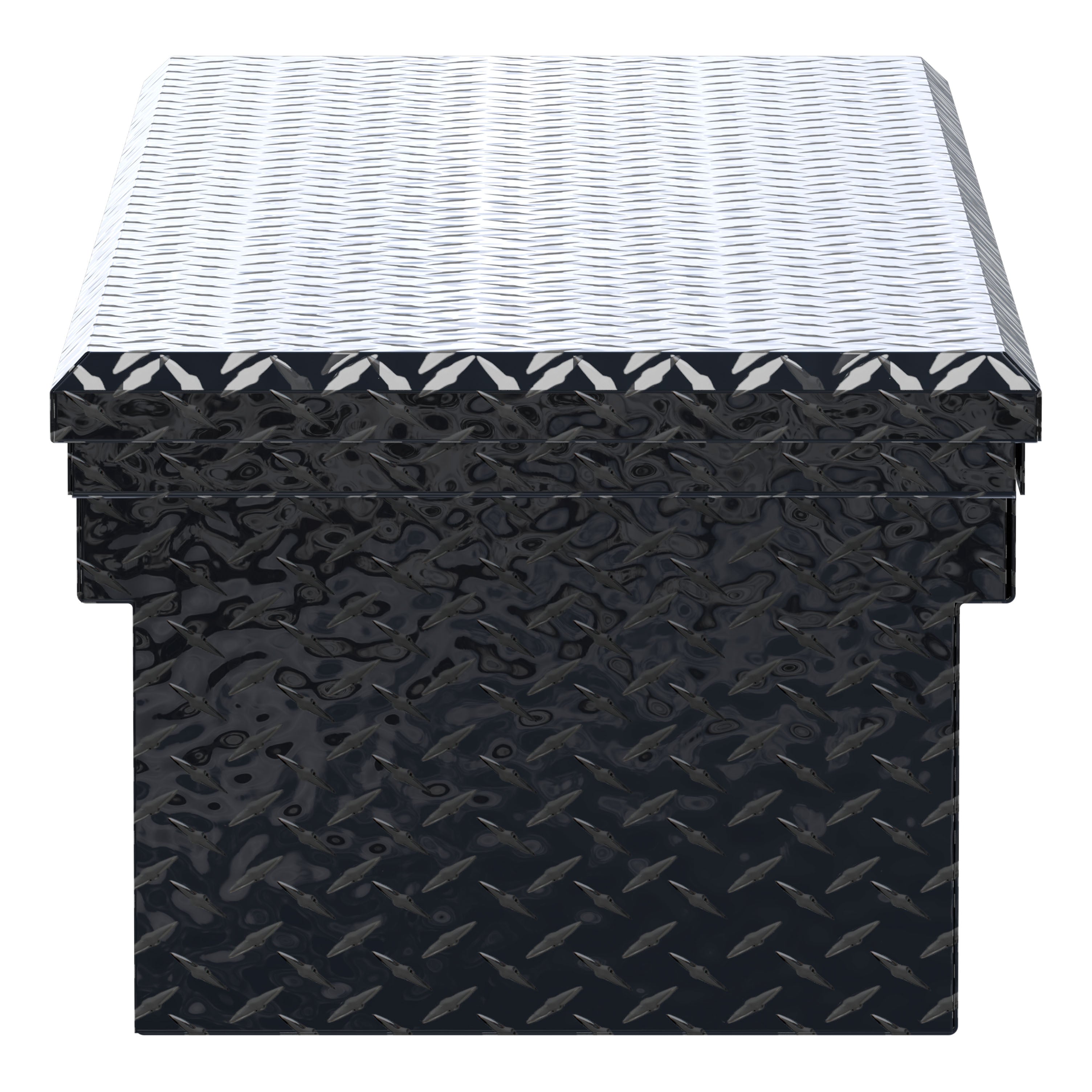 UWS EC10342 63-Inch Gloss Black Heavy-Wall Aluminum Truck Tool Box with Low Profile, RigidCore Lid