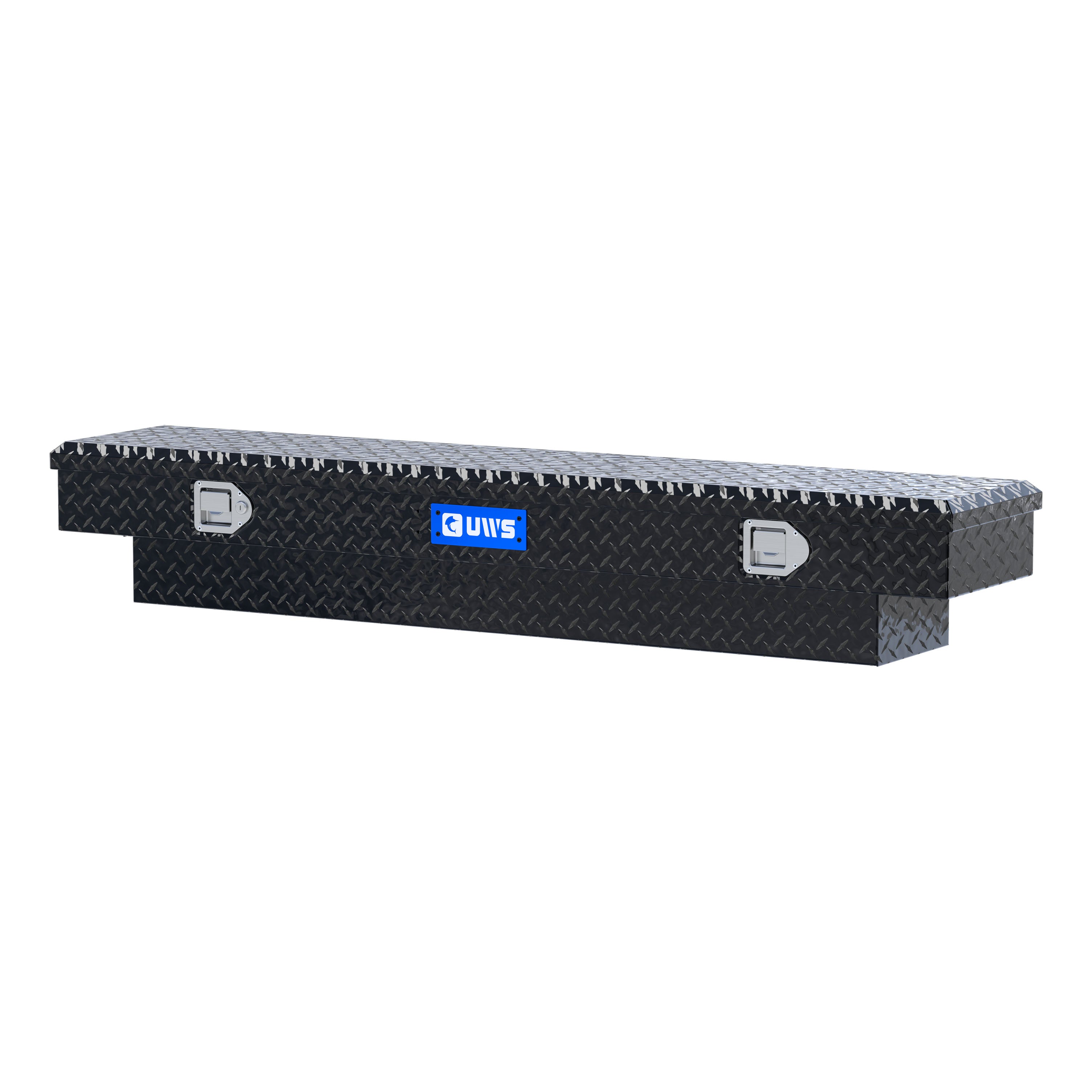 UWS EC10362 63-Inch Gloss Black Heavy-Wall Aluminum Slim Truck Tool Box, RigidCore Lid