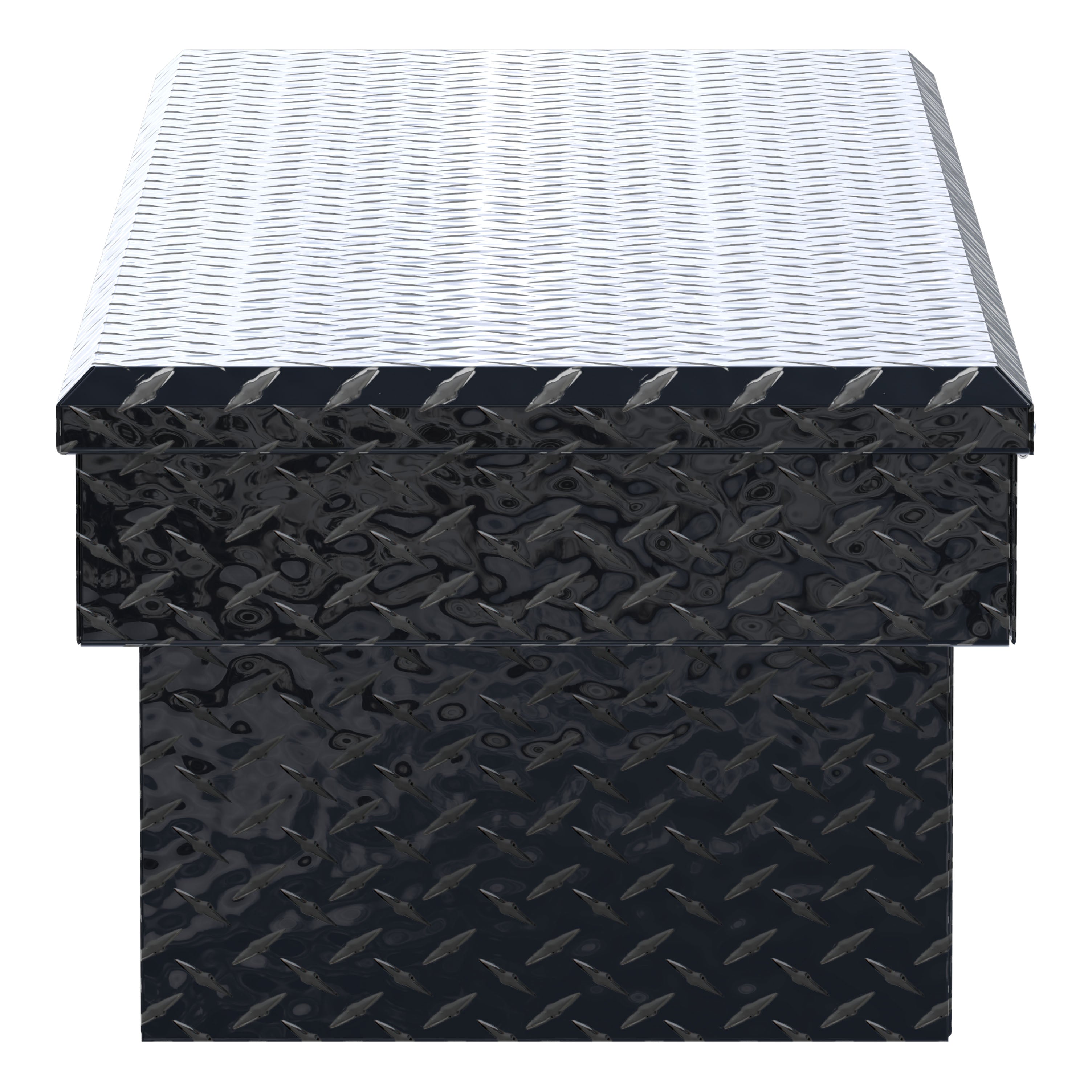 UWS EC10442 69-Inch Gloss Black Heavy-Wall Aluminum Truck Tool Box, RigidCore Lid