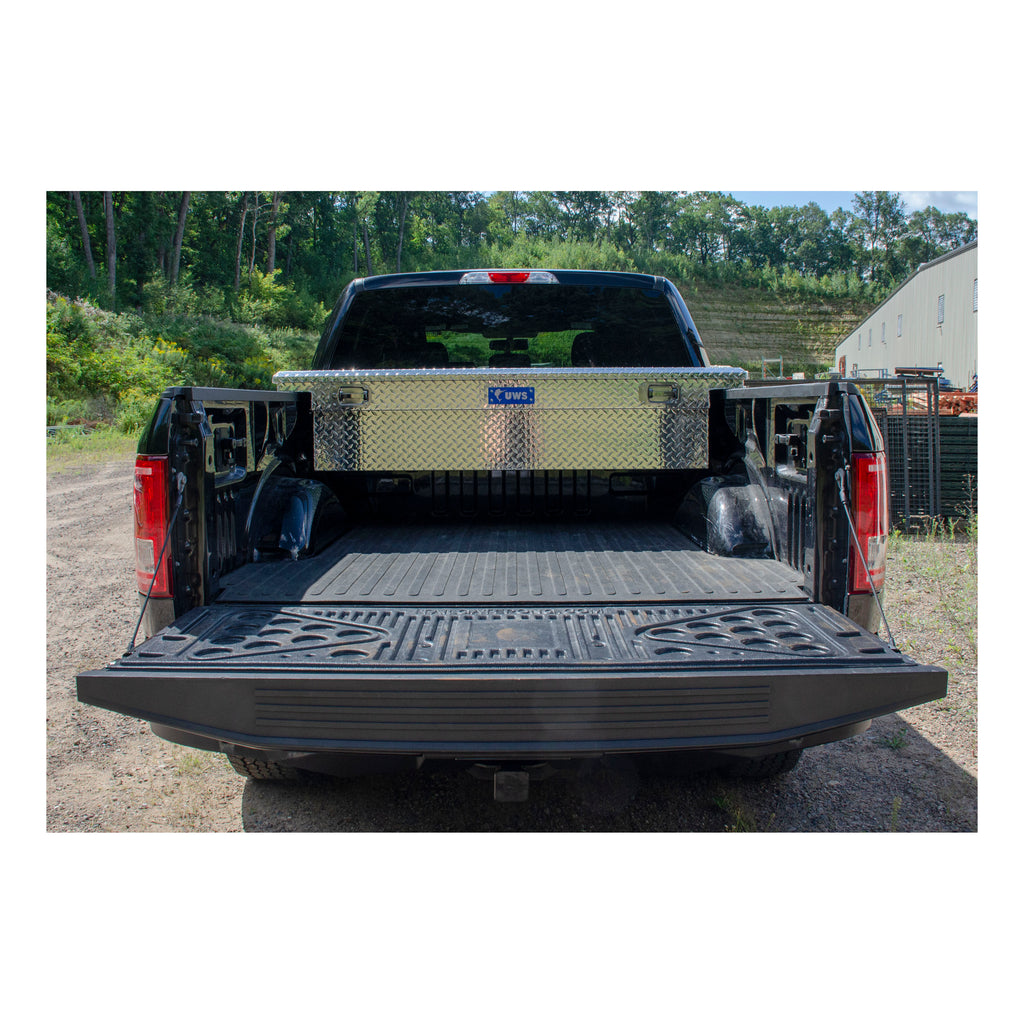 UWS EC10481 Pull Handle 69-Inch Heavy-Wall Aluminum Truck Tool Box with Low Profile, RigidCore Lid