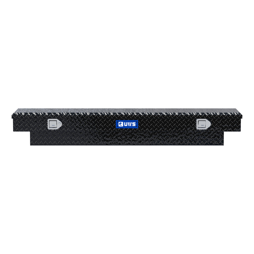 UWS EC10532 69-Inch Gloss Black Heavy-Wall Aluminum Slim Truck Tool Box, RigidCore Lid