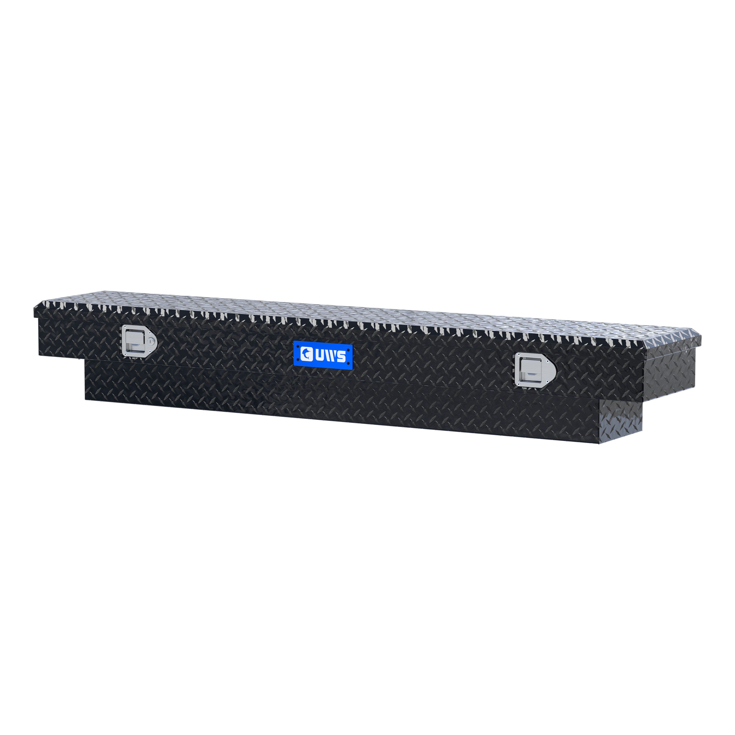 UWS EC10532 69-Inch Gloss Black Heavy-Wall Aluminum Slim Truck Tool Box, RigidCore Lid