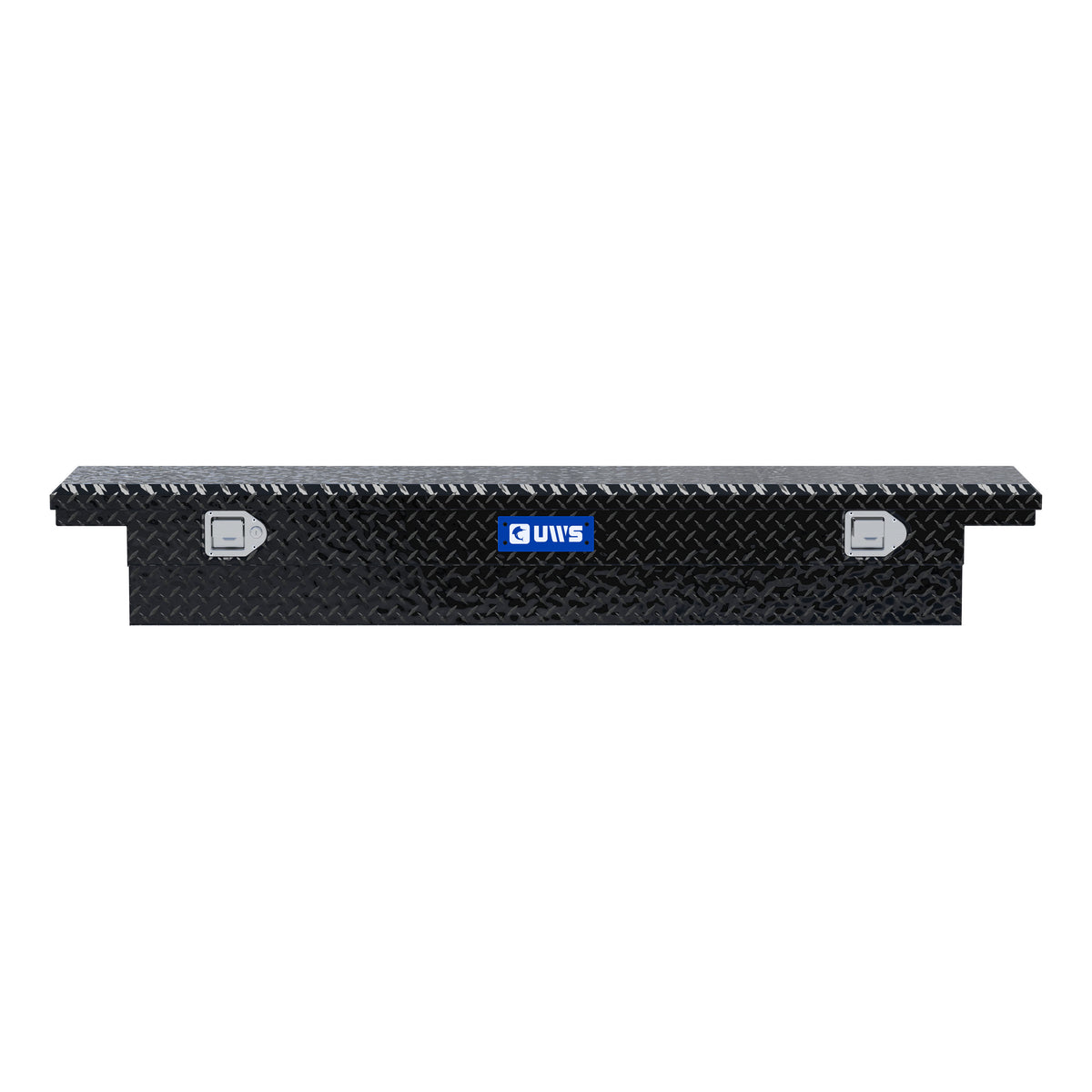 UWS EC10552 69-Inch Gloss Black Heavy-Wall Aluminum Slim Truck Tool Box with Low Profile, RigidCore Lid