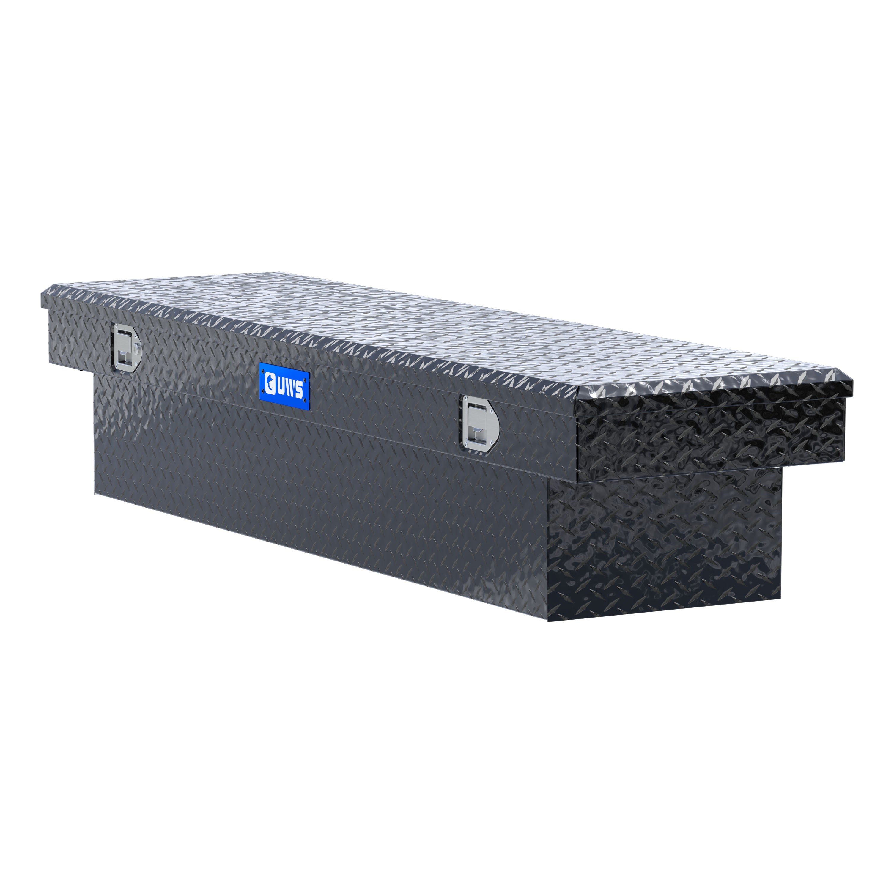 UWS EC10572 72-Inch Gloss Black Heavy-Wall Aluminum Truck Tool Box, RigidCore Lid