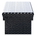 UWS EC10622 Pull Handle 72-Inch Gloss Black Heavy-Wall Aluminum Truck Tool Box with Low Profile, RigidCore Lid