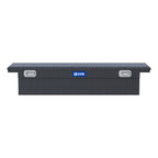 UWS EC10633 Pull Handle 72-Inch Matte Black Heavy-Wall Aluminum Truck Tool Box with Low Profile, RigidCore Lid