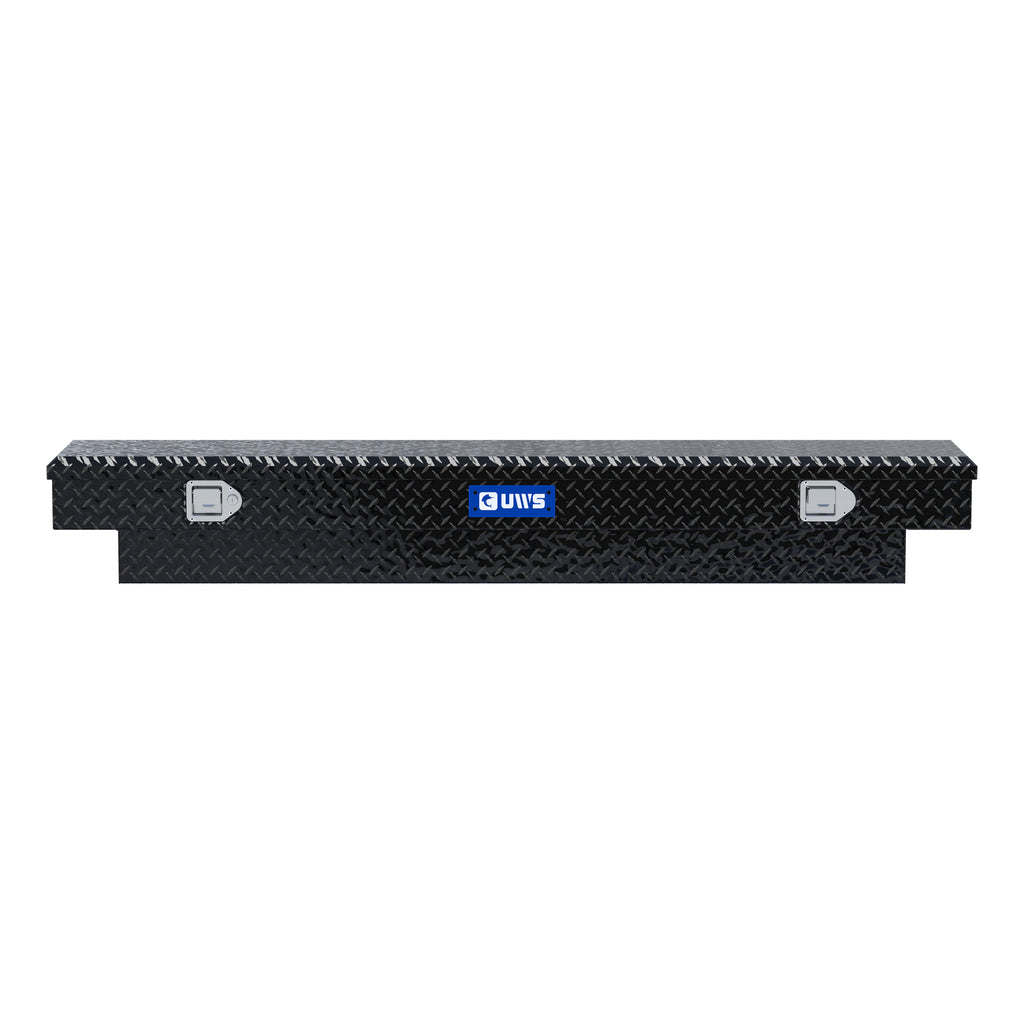 UWS EC10662 72-Inch Gloss Black Heavy-Wall Aluminum Slim Truck Tool Box, RigidCore Lid
