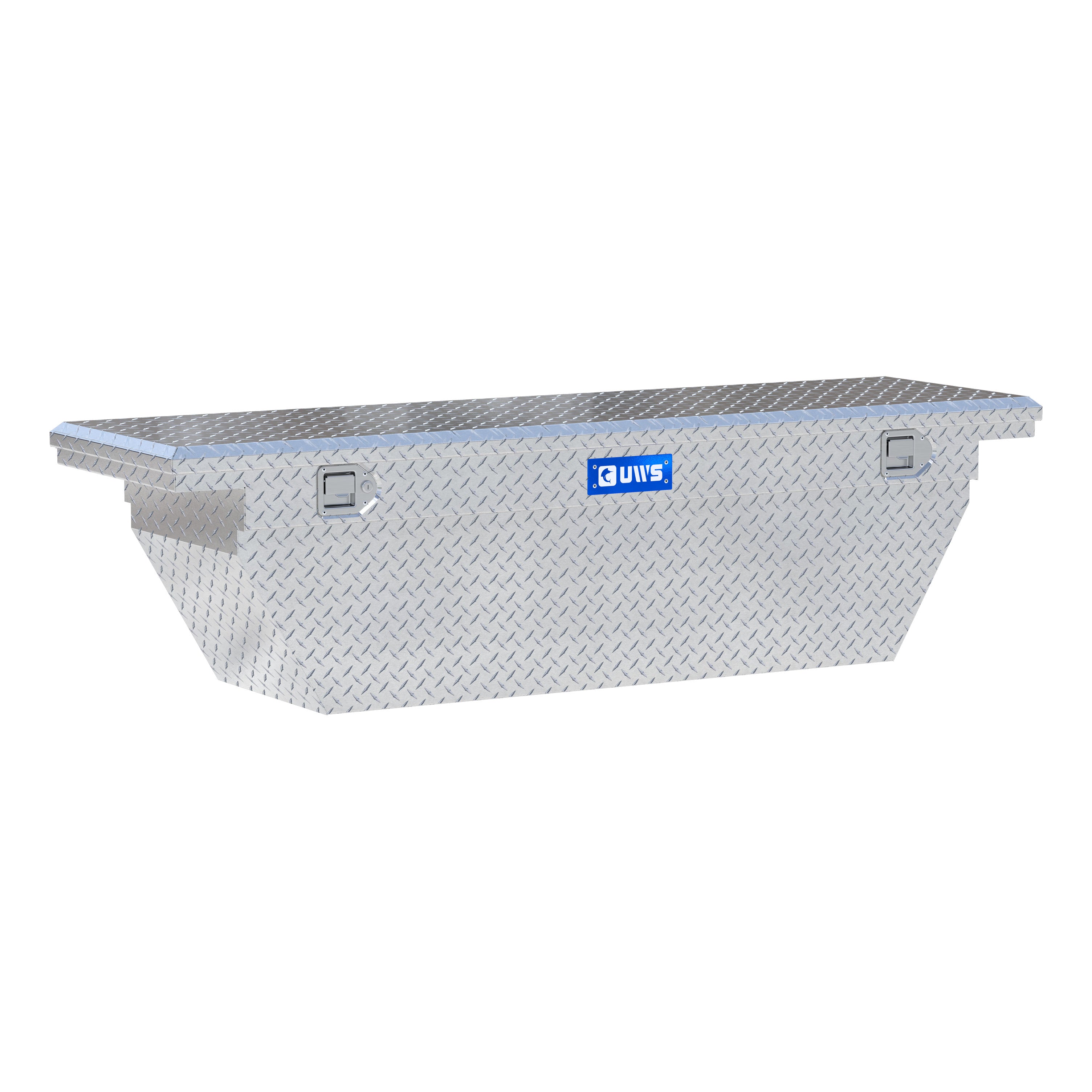 UWS EC10761 69-Inch Heavy-Wall Aluminum Deep Angled Truck Tool Box with Low Profile, RigidCore Lid