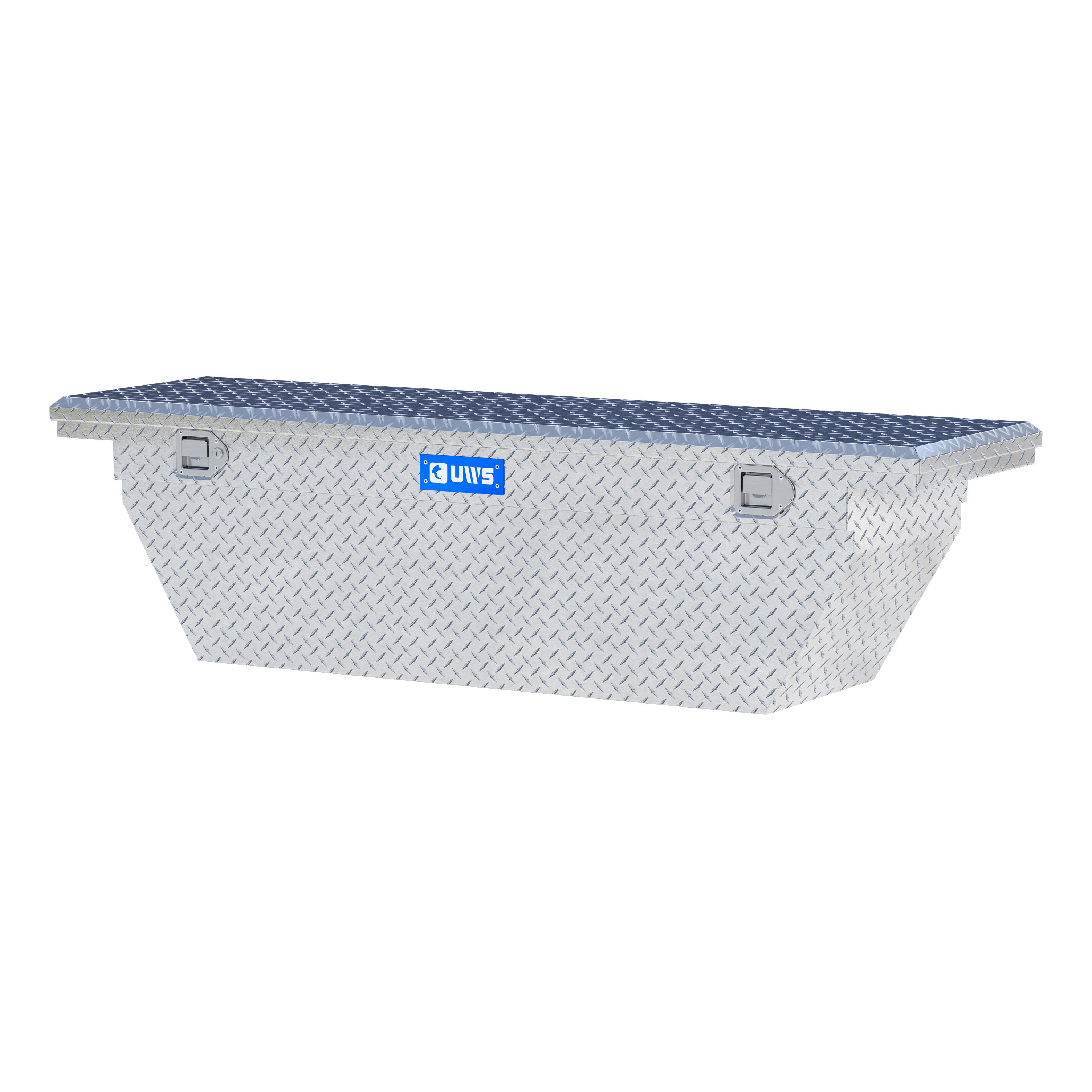 UWS EC10761 69-Inch Heavy-Wall Aluminum Deep Angled Truck Tool Box with Low Profile, RigidCore Lid