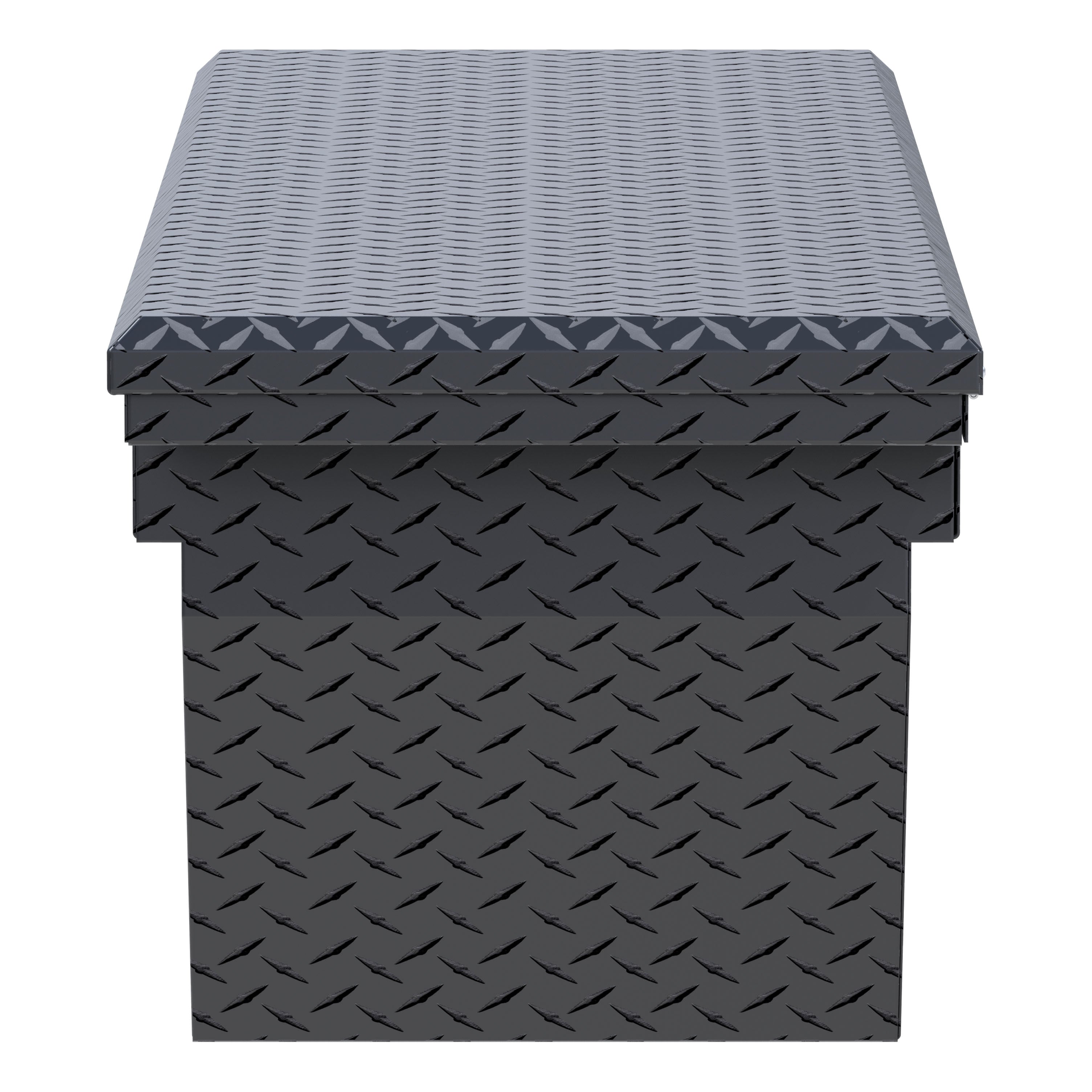 UWS EC10783 69-Inch Matte Black Heavy-Wall Aluminum Deep Angled Truck Tool Box with Low Profile, RigidCore Lid