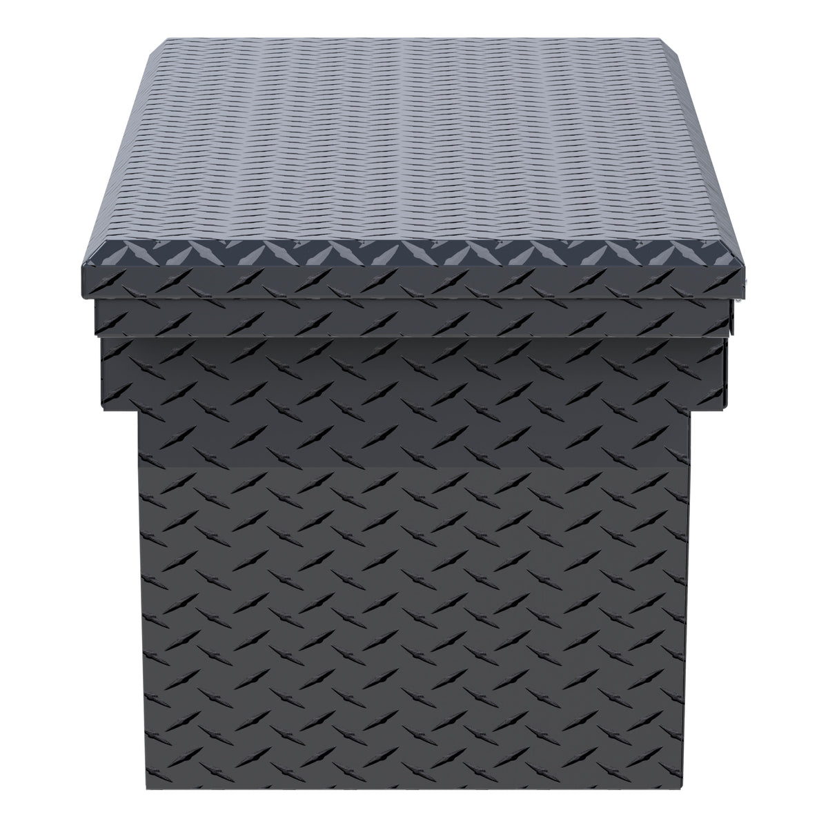 UWS EC10783 69-Inch Matte Black Heavy-Wall Aluminum Deep Angled Truck Tool Box with Low Profile, RigidCore Lid