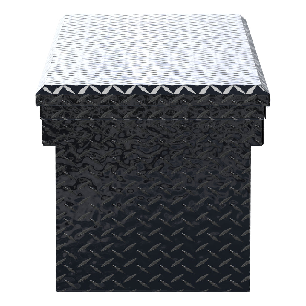 UWS EC10802 69-Inch Gloss Black Heavy-Wall Aluminum Deep Truck Tool Box with Low Profile, RigidCore Lid