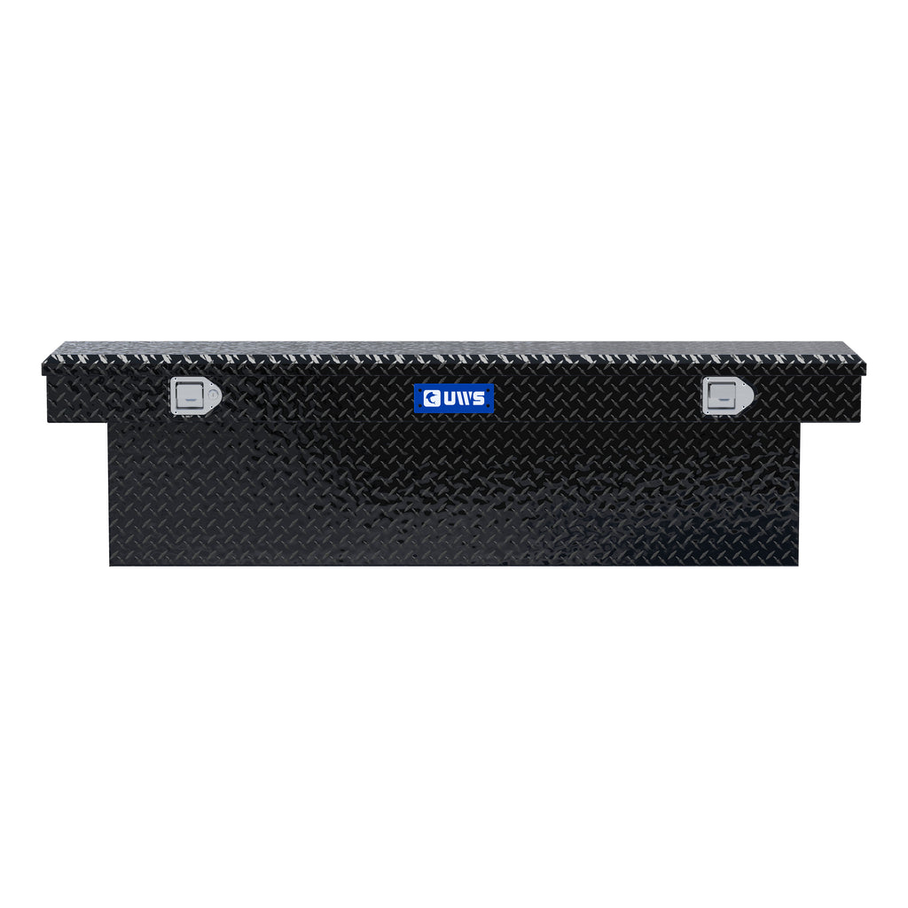 UWS EC10822 69-Inch Gloss Black Heavy-Wall Aluminum Deep Slim Truck Tool Box, RigidCore Lid