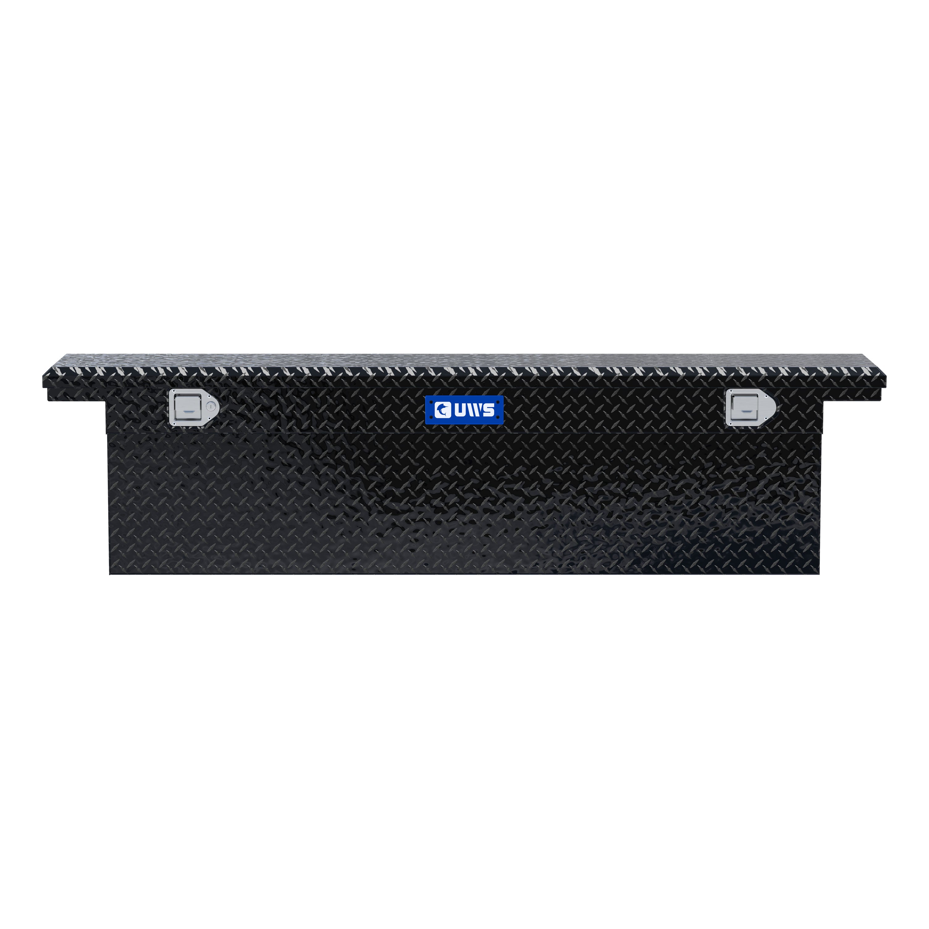 UWS EC10882 72-Inch Gloss Black Heavy-Wall Aluminum Deep Slim Truck Tool Box with Low Profile, RigidCore Lid