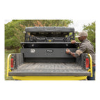 UWS EC10893-KM 59-Inch Matte Black Heavy-Wall Aluminum UTV Tool Box for Select Kawasaki Mule Pro-FXT, RigidCore Lid
