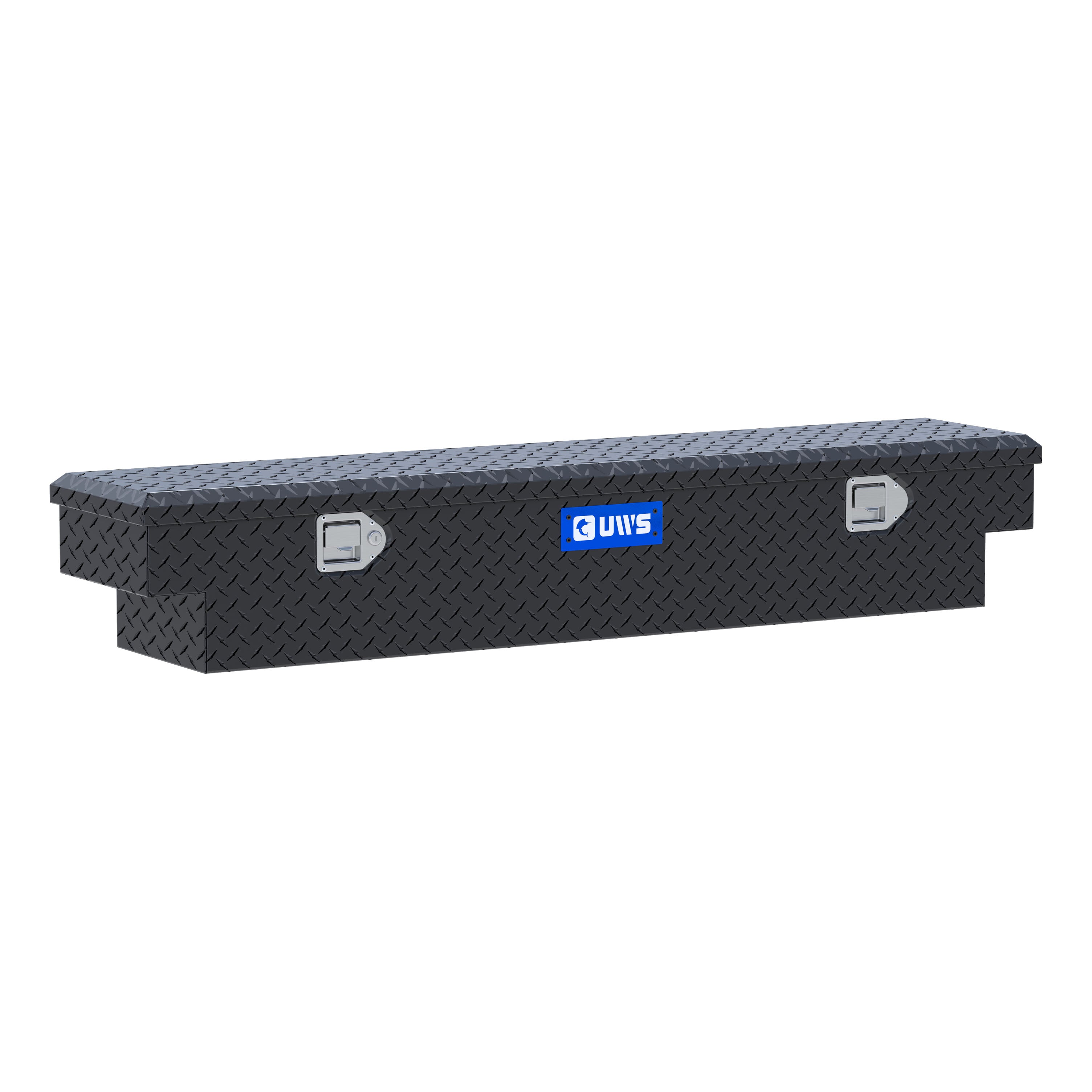 UWS EC10893-PR 59-Inch Matte Black Heavy-Wall Aluminum UTV Tool Box for Select Polaris Ranger, RigidCore Lid