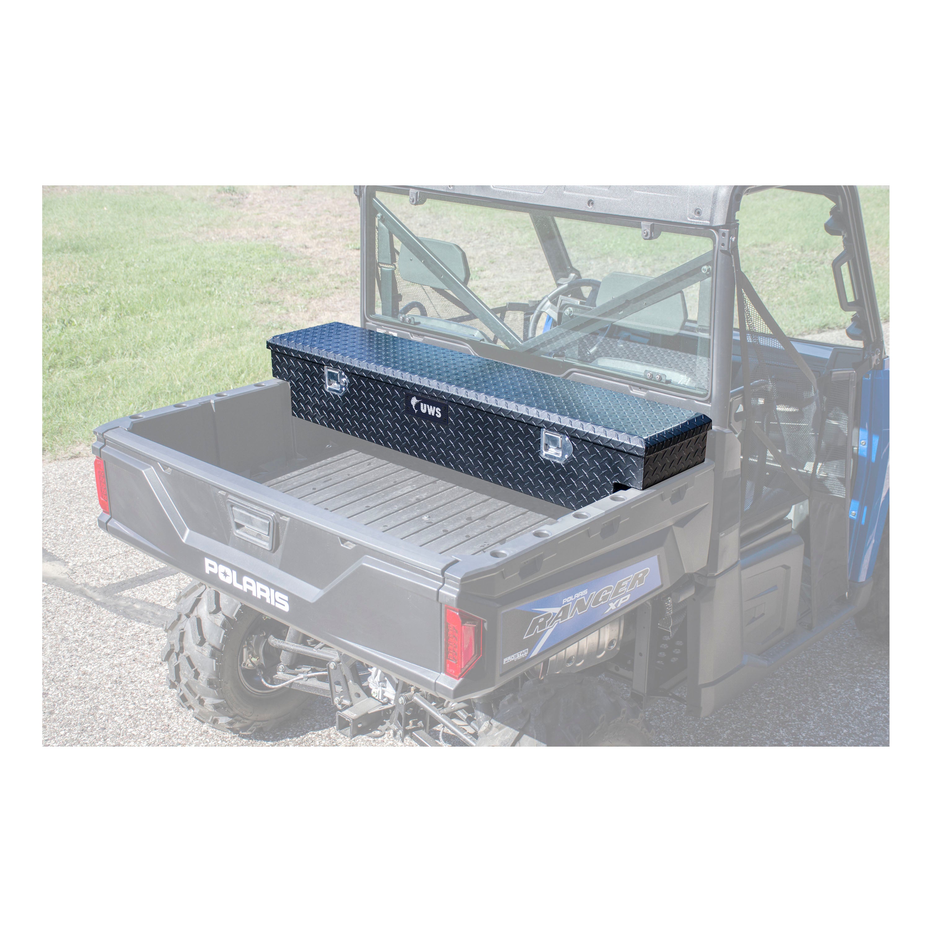 UWS EC10893-YV 59-Inch Matte Black Heavy-Wall Aluminum UTV Tool Box for Select Yamaha Viking, RigidCore Lid
