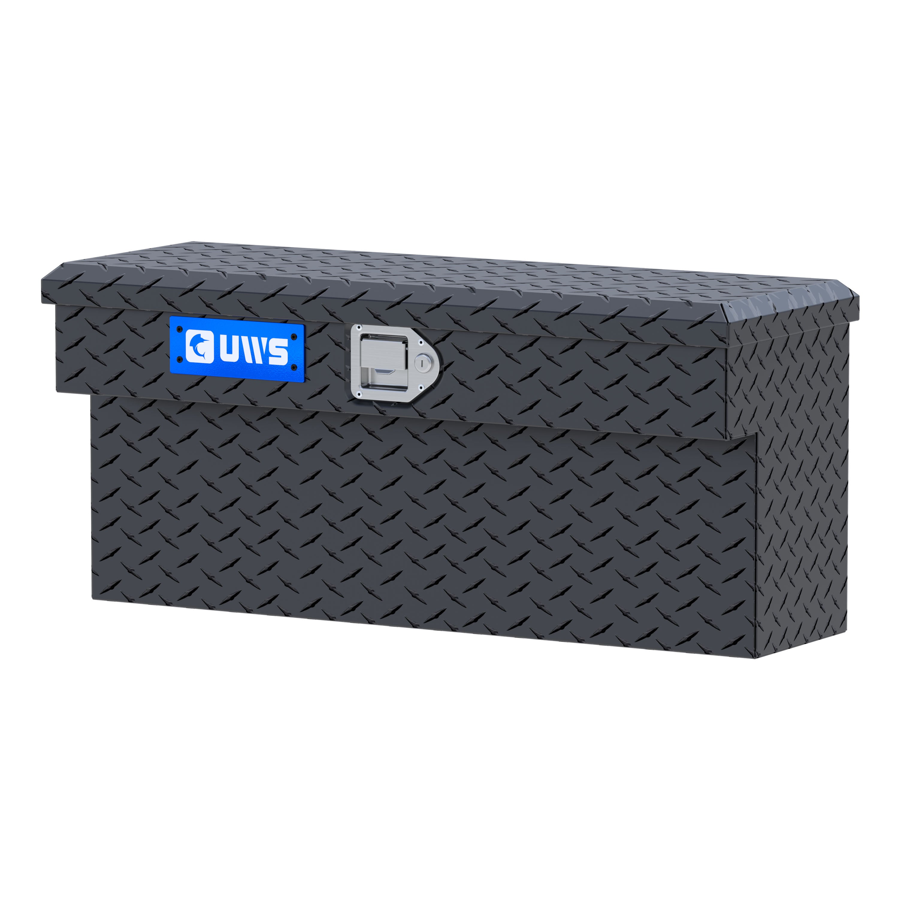 UWS EC10993 33-Inch Matte Black Heavy-Wall Aluminum UTV Side Tool Box for Select Polaris Ranger, RigidCore Lid