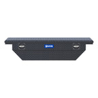 UWS EC11023 Secure Lock 63-Inch Matte Black Angled Heavy-Wall Aluminum Truck Tool Box with Low Profile, RigidCore Lid