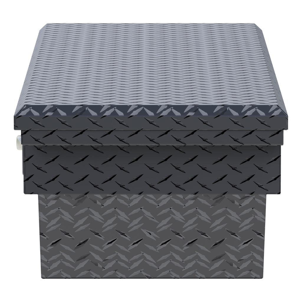 UWS EC11023 Secure Lock 63-Inch Matte Black Angled Heavy-Wall Aluminum Truck Tool Box with Low Profile, RigidCore Lid