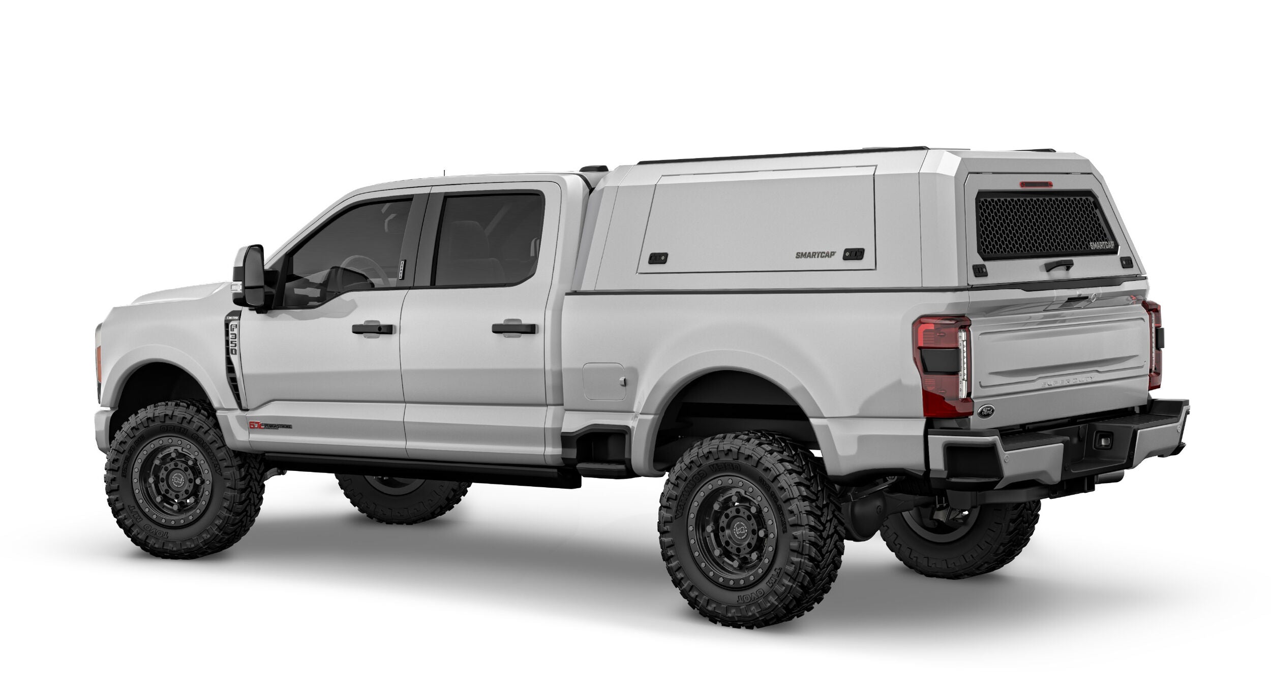 Tacoma Truck Bed Cap SmartCap EVOc Commercial White For 24-26 Toyota Tacoma 5 Foot Standard Bed RSI SmartCap