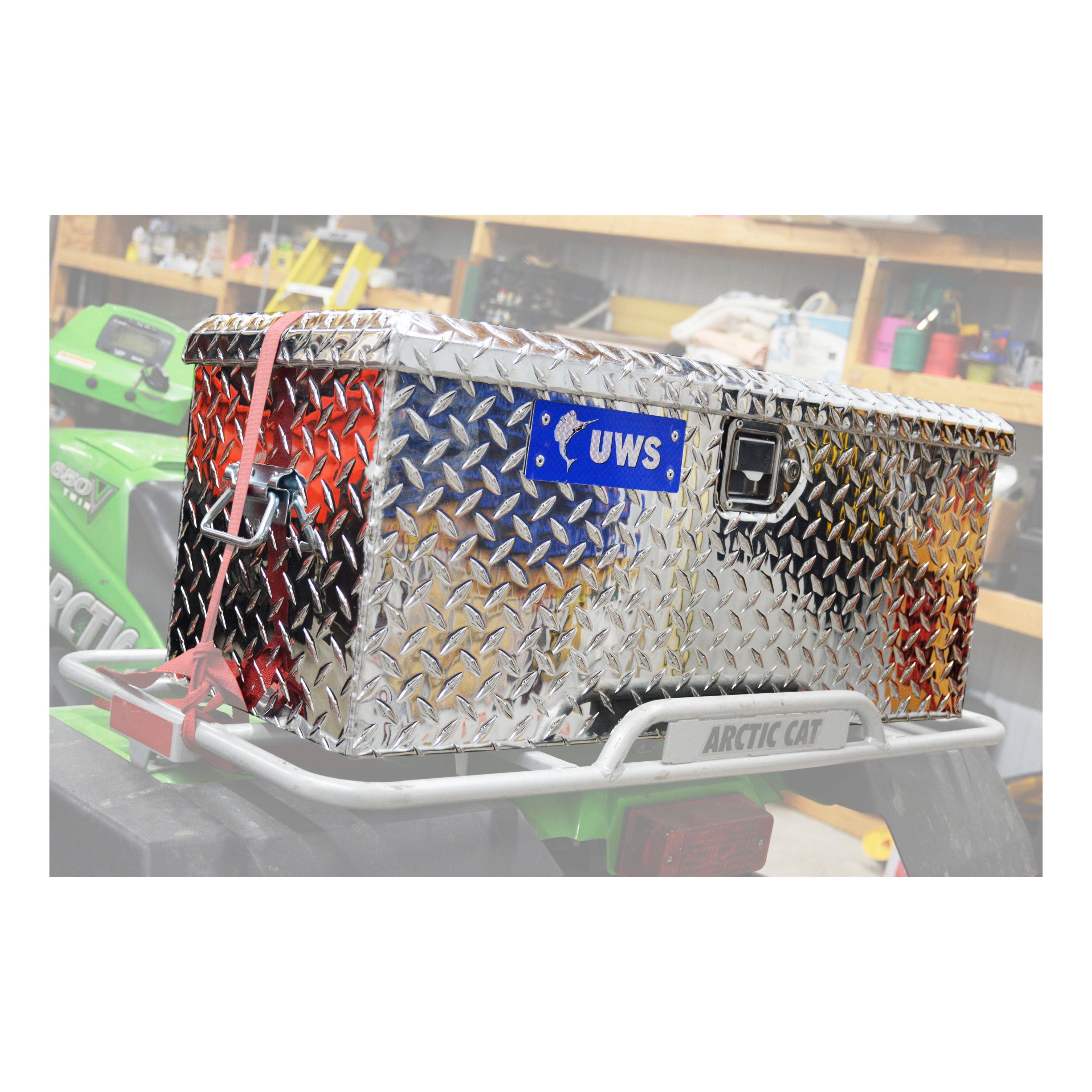 UWS EC20001 32-Inch Heavy-Wall Aluminum ATV Storage Box, RigidCore Lid