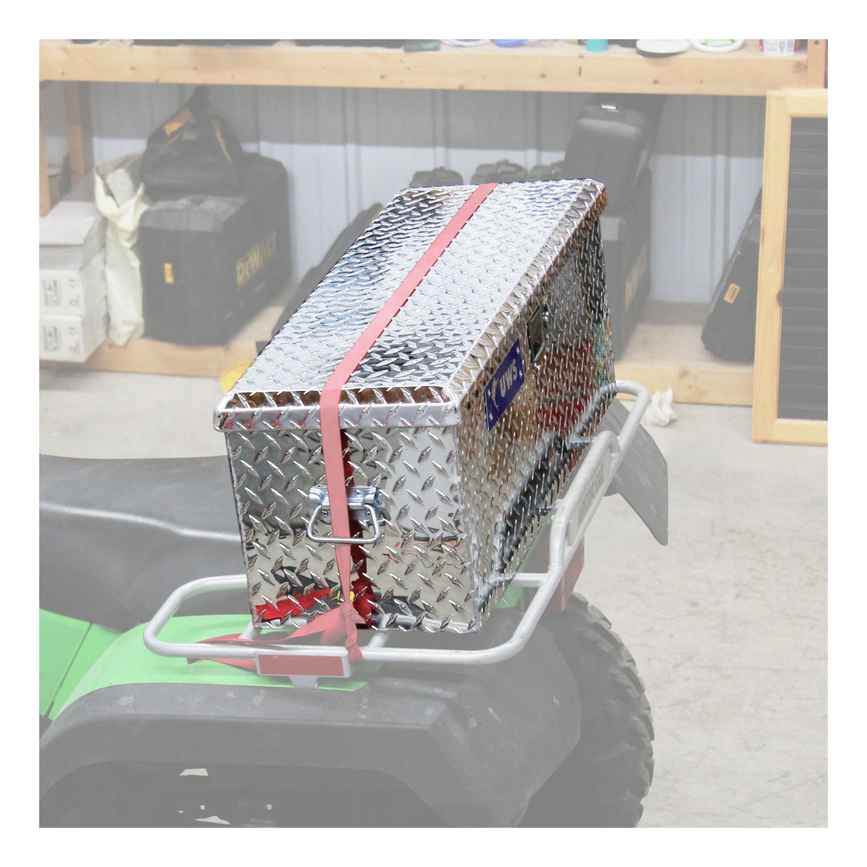 UWS EC20001 32-Inch Heavy-Wall Aluminum ATV Storage Box, RigidCore Lid