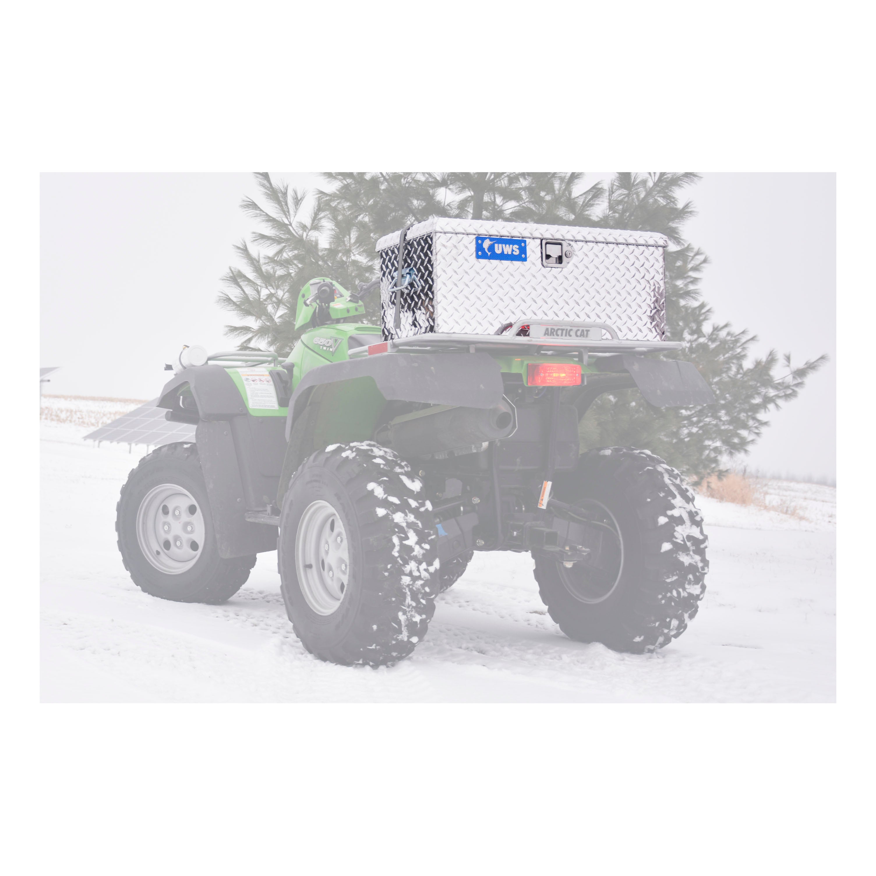 UWS EC20001 32-Inch Heavy-Wall Aluminum ATV Storage Box, RigidCore Lid