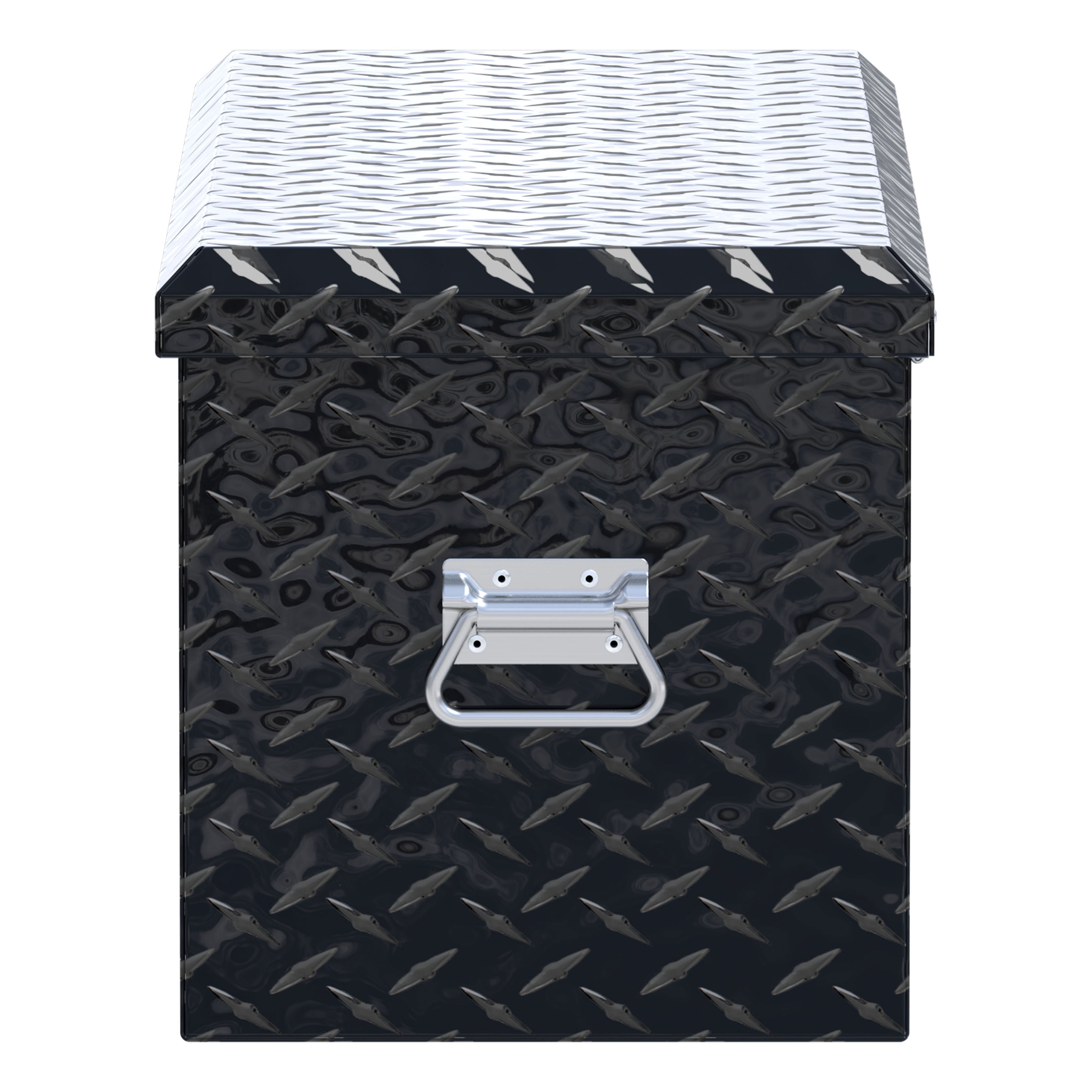 UWS EC20012 32-Inch Gloss Black Heavy-Wall Aluminum ATV Storage Box, RigidCore Lid