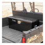 UWS EC20012 32-Inch Gloss Black Heavy-Wall Aluminum ATV Storage Box, RigidCore Lid