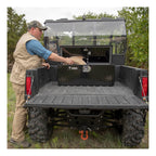 UWS EC20012 32-Inch Gloss Black Heavy-Wall Aluminum ATV Storage Box, RigidCore Lid