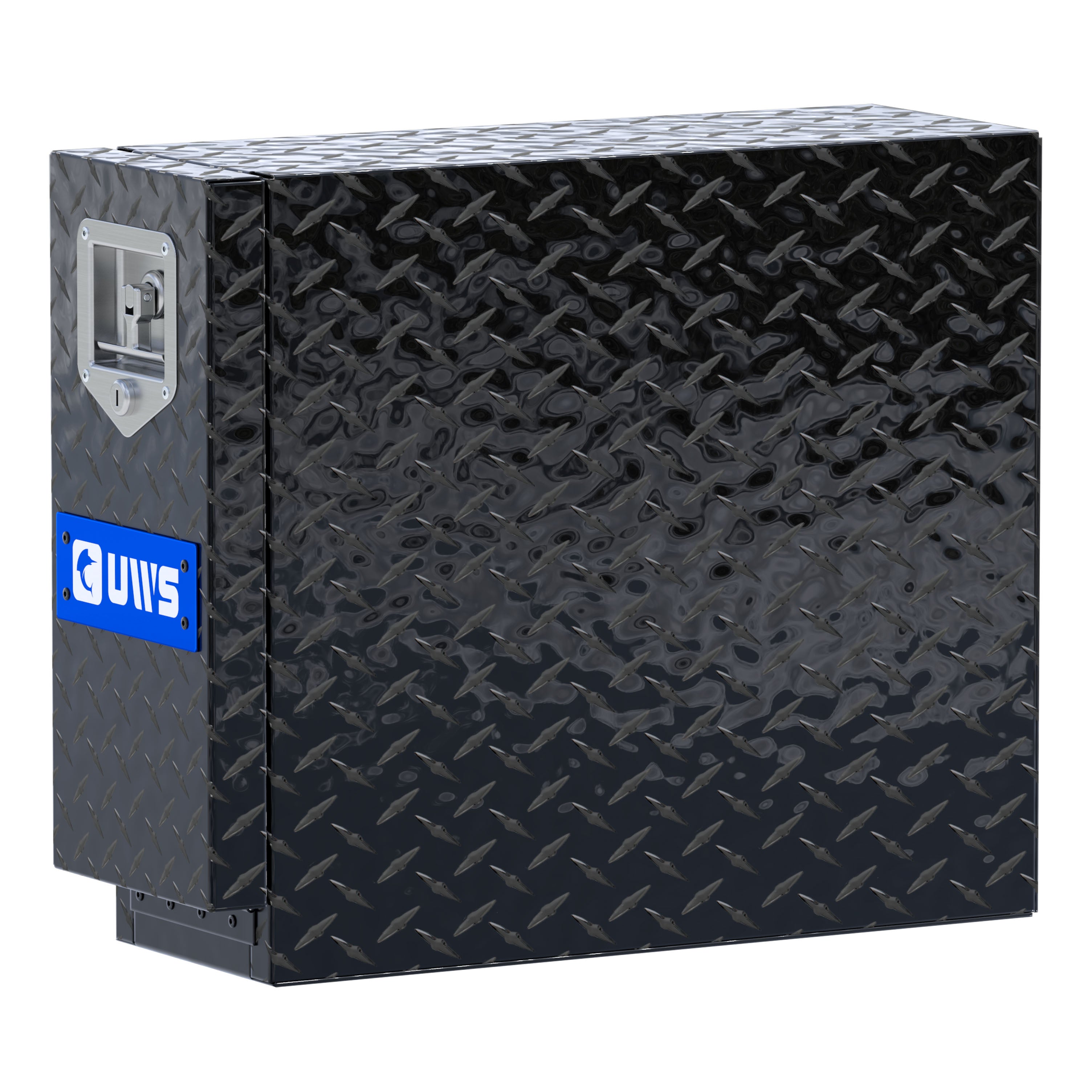 UWS EC20052 22-Inch Gloss Black Heavy-Wall Aluminum Truck Bed Tool Box with 5 Drawers