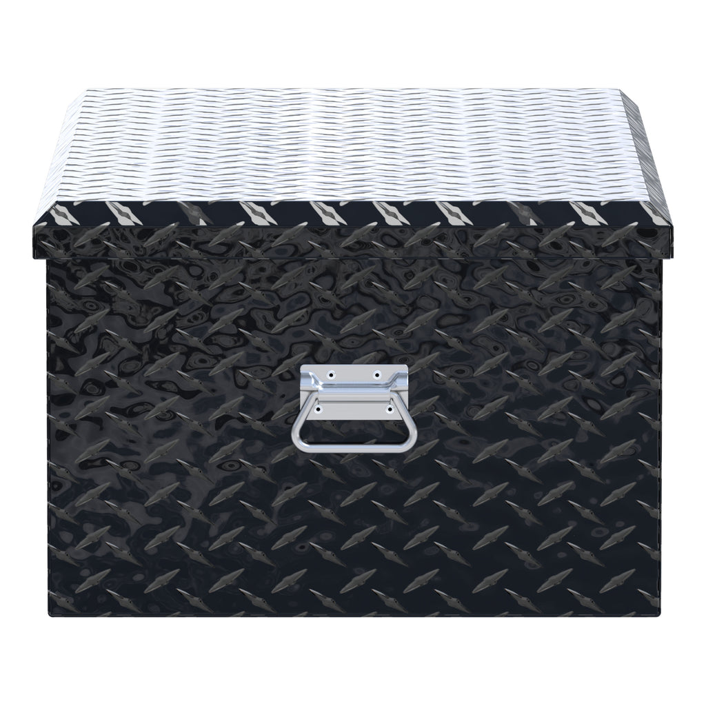 UWS EC20072 36-Inch Gloss Black Heavy-Wall Aluminum Foot Locker Tool Chest Storage Box, RigidCore Lid