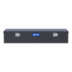 UWS EC20093 58-Inch Matte Black Heavy-Wall Aluminum 5th Wheel Truck Bed Tool Box, RigidCore Lid