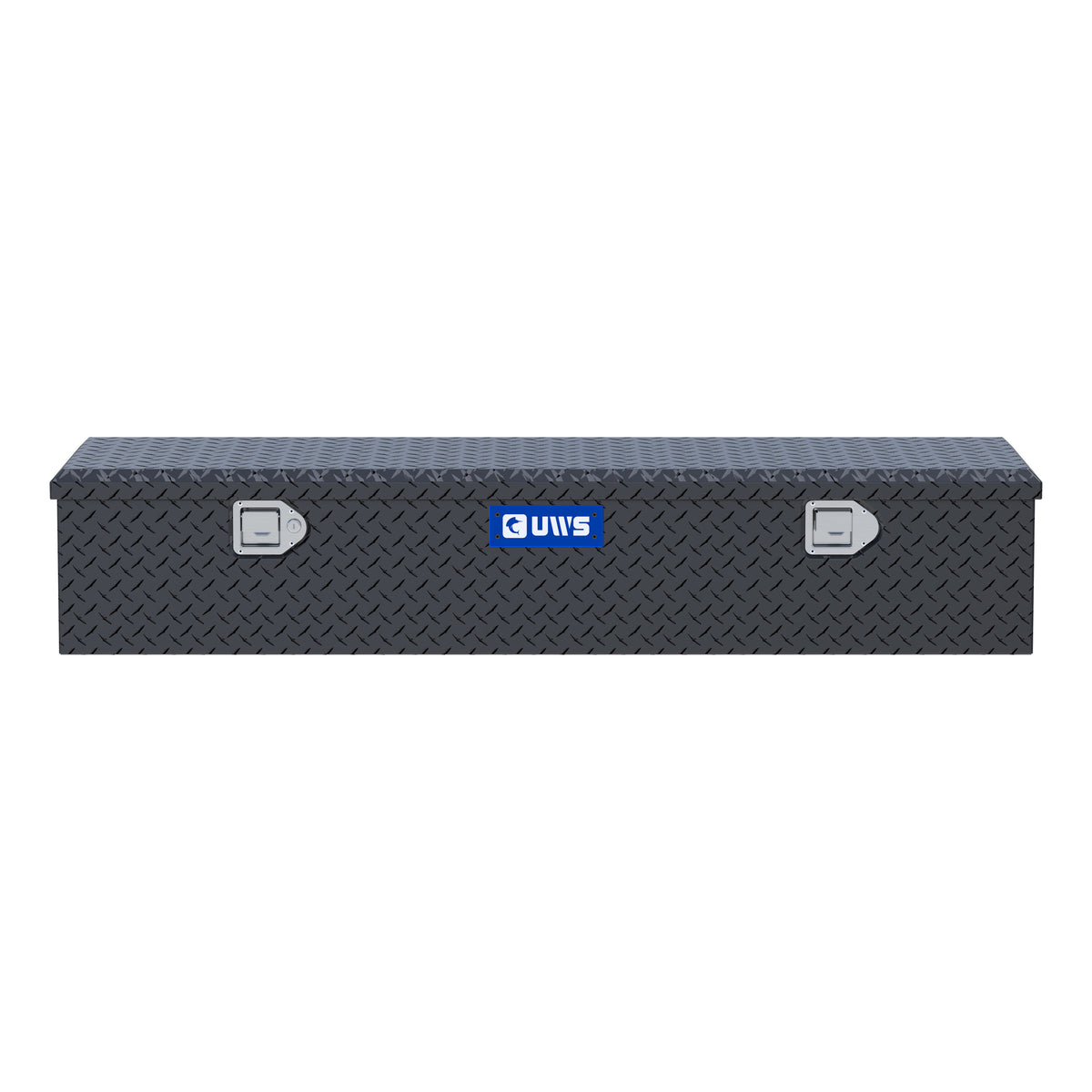 UWS EC20093 58-Inch Matte Black Heavy-Wall Aluminum 5th Wheel Truck Bed Tool Box, RigidCore Lid