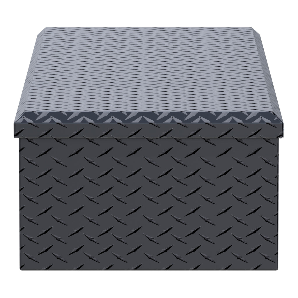 UWS EC20093 58-Inch Matte Black Heavy-Wall Aluminum 5th Wheel Truck Bed Tool Box, RigidCore Lid