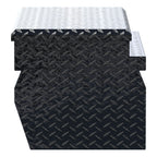 UWS EC20172 36-Inch Gloss Black Heavy-Wall Aluminum Wedge Truck Storage Box, RigidCore Lid