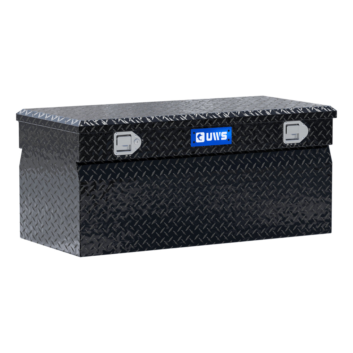UWS EC20212 42-Inch Gloss Black Heavy-Wall Aluminum Truck Storage Box, RigidCore Lid