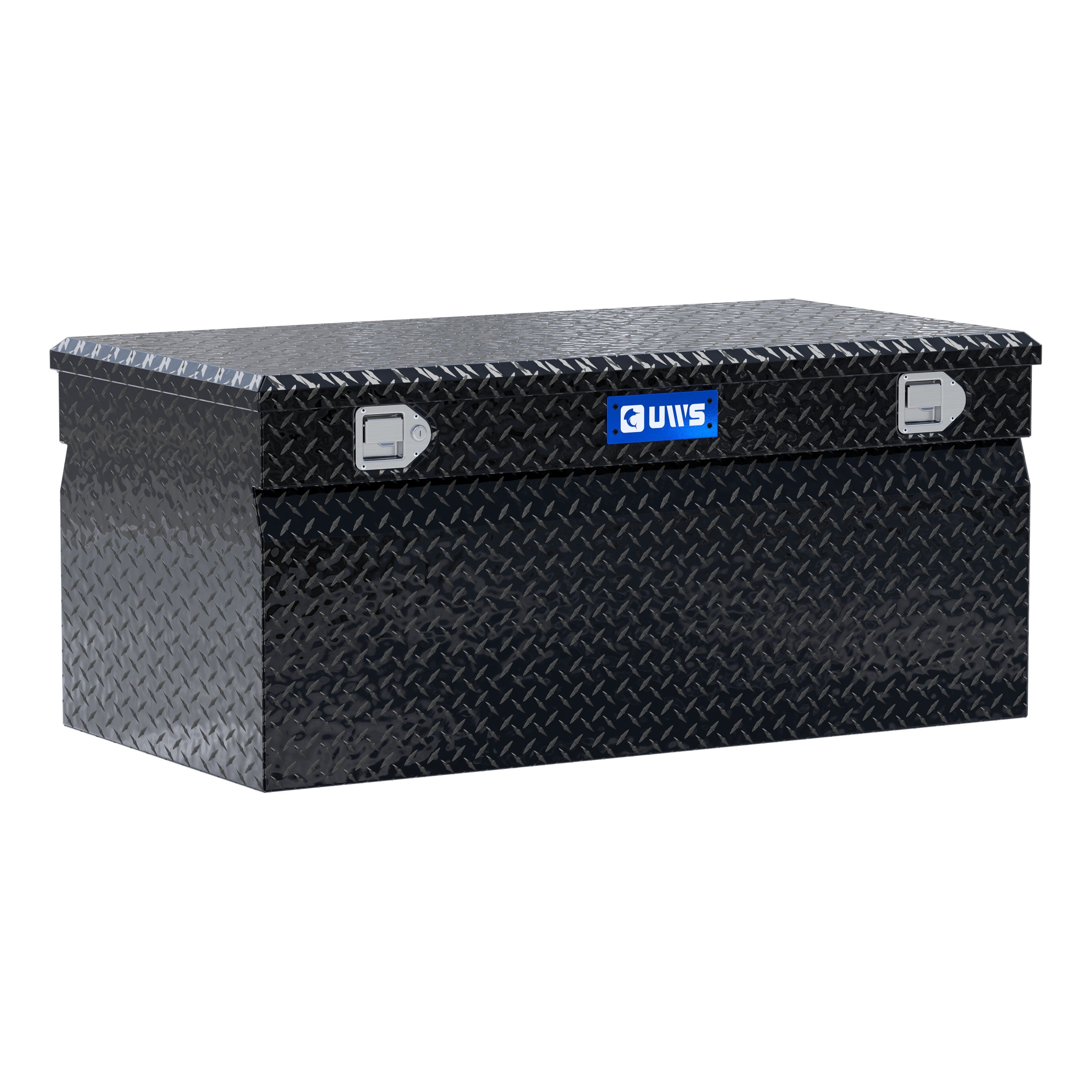 UWS EC20252 48-Inch Gloss Black Heavy-Wall Aluminum Truck Storage Box, RigidCore Lid
