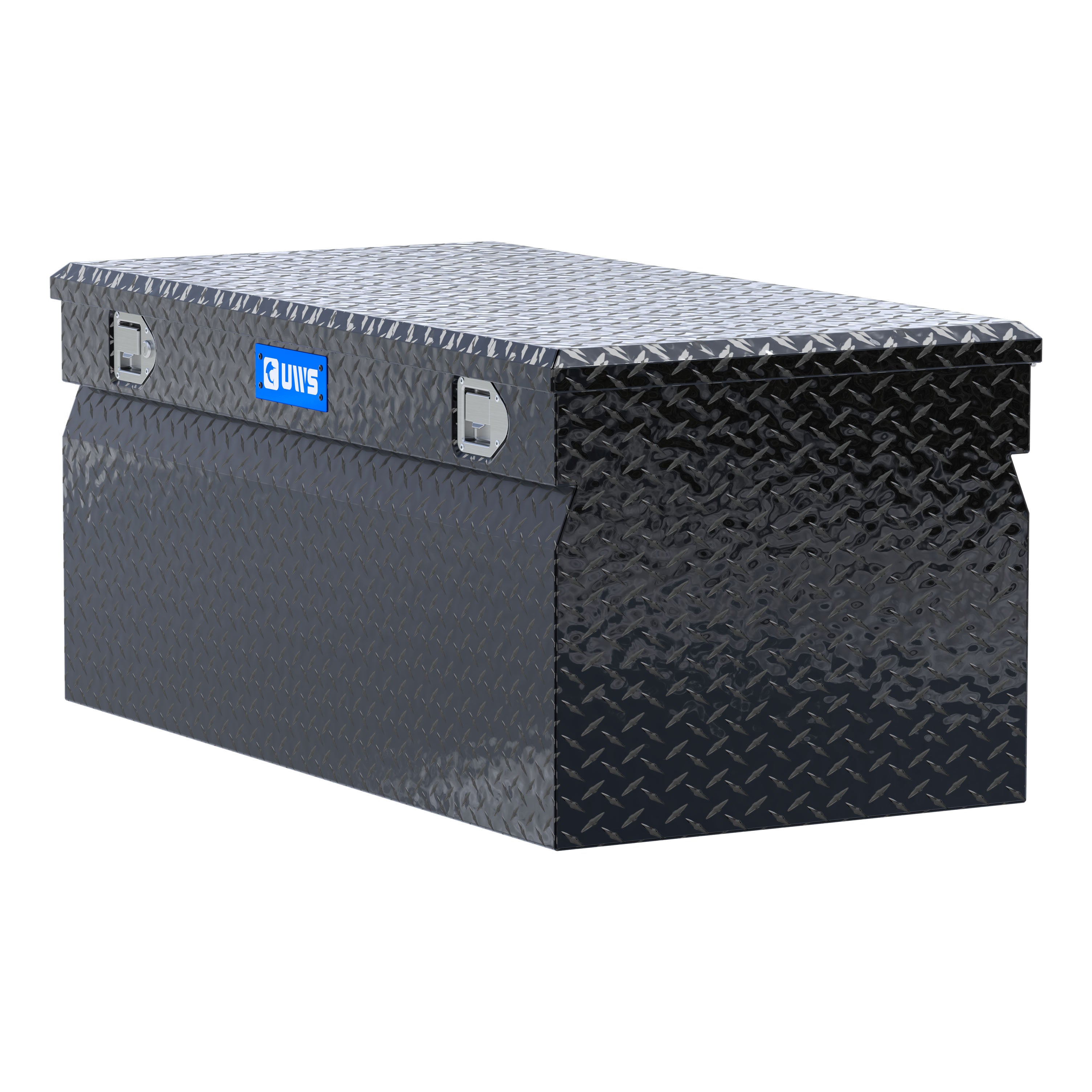 UWS EC20252 48-Inch Gloss Black Heavy-Wall Aluminum Truck Storage Box, RigidCore Lid
