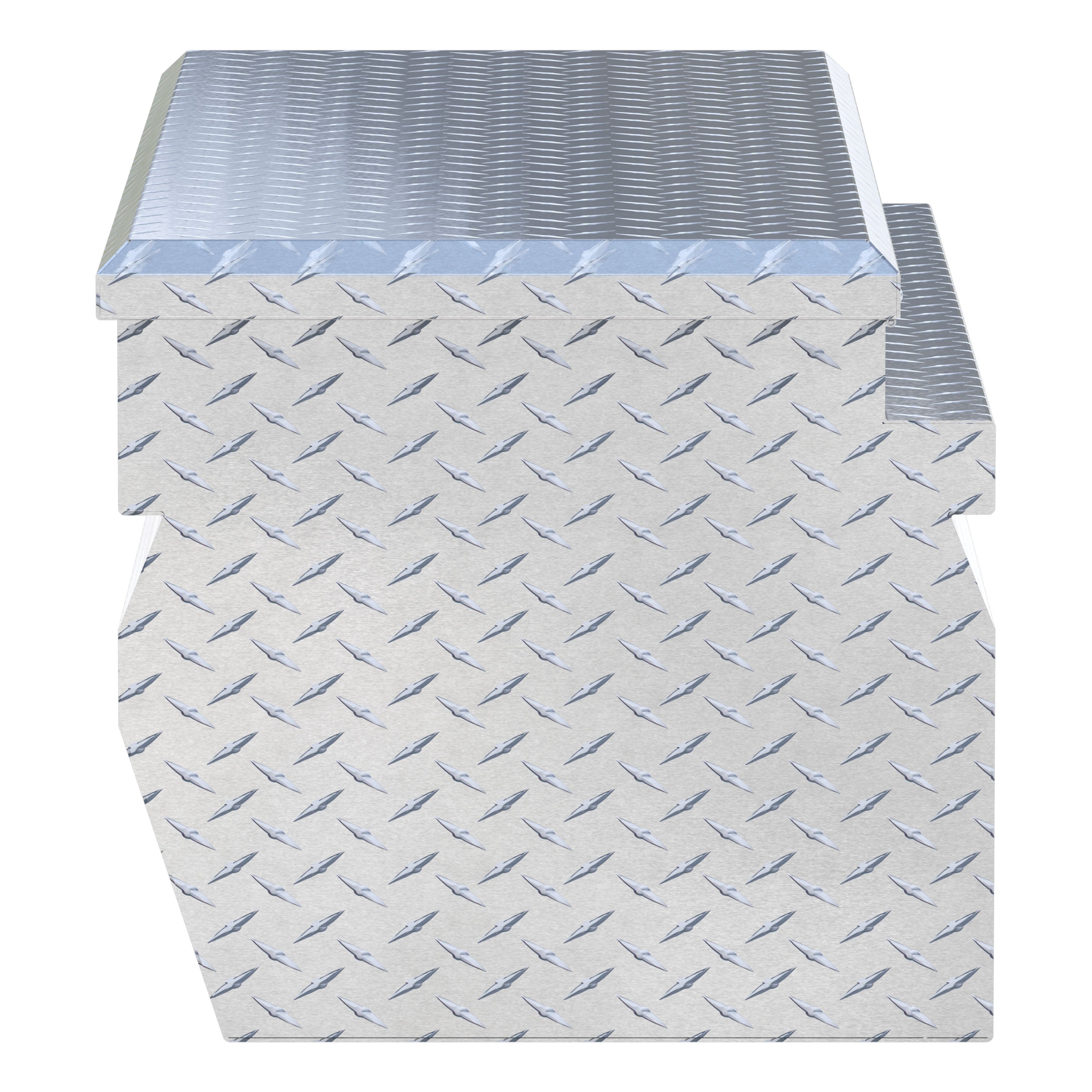 UWS EC20271 48-Inch Heavy-Wall Aluminum Wedge Truck Storage Box, RigidCore Lid