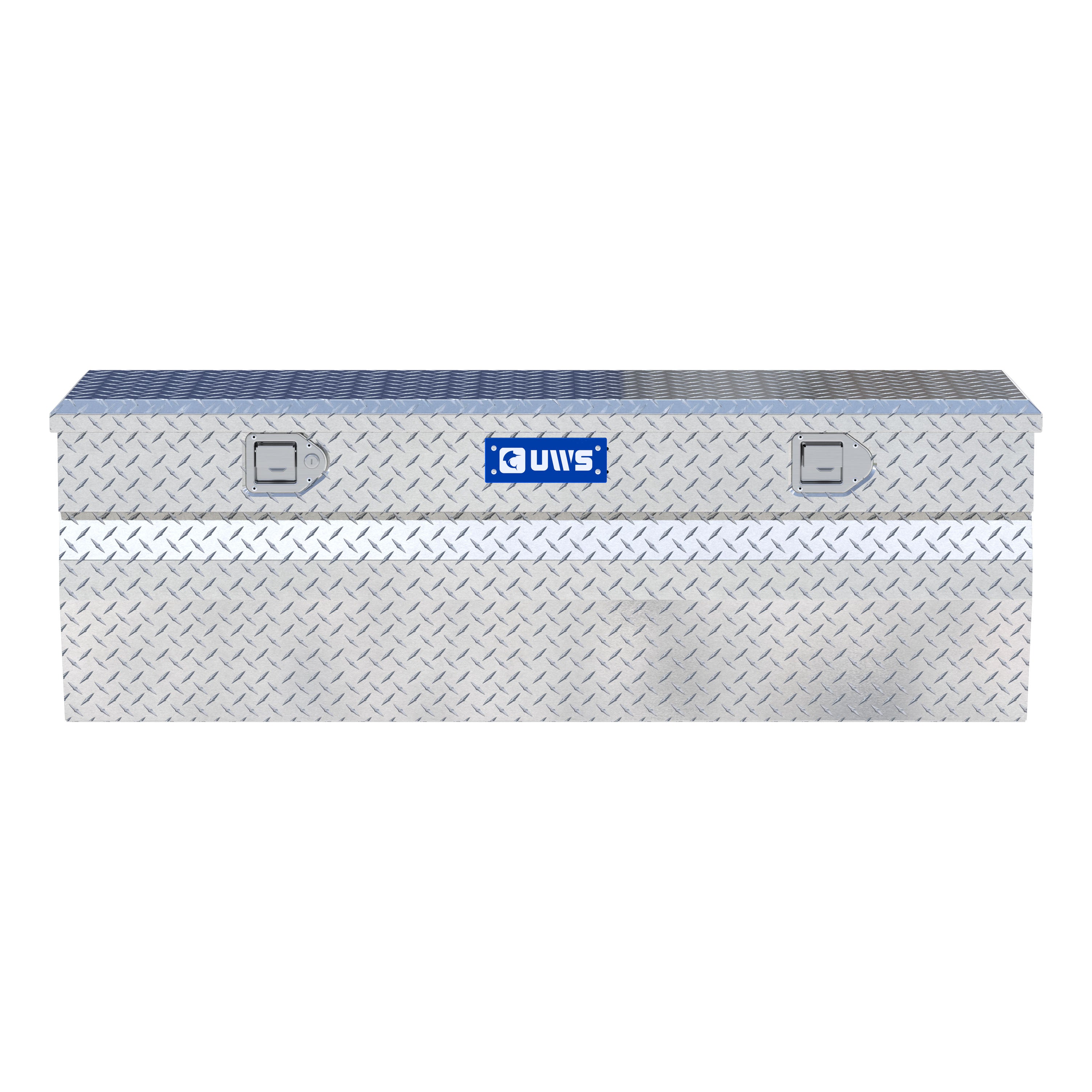 UWS EC20291 55-Inch Heavy-Wall Aluminum Wedge Truck Storage Box, RigidCore Lid