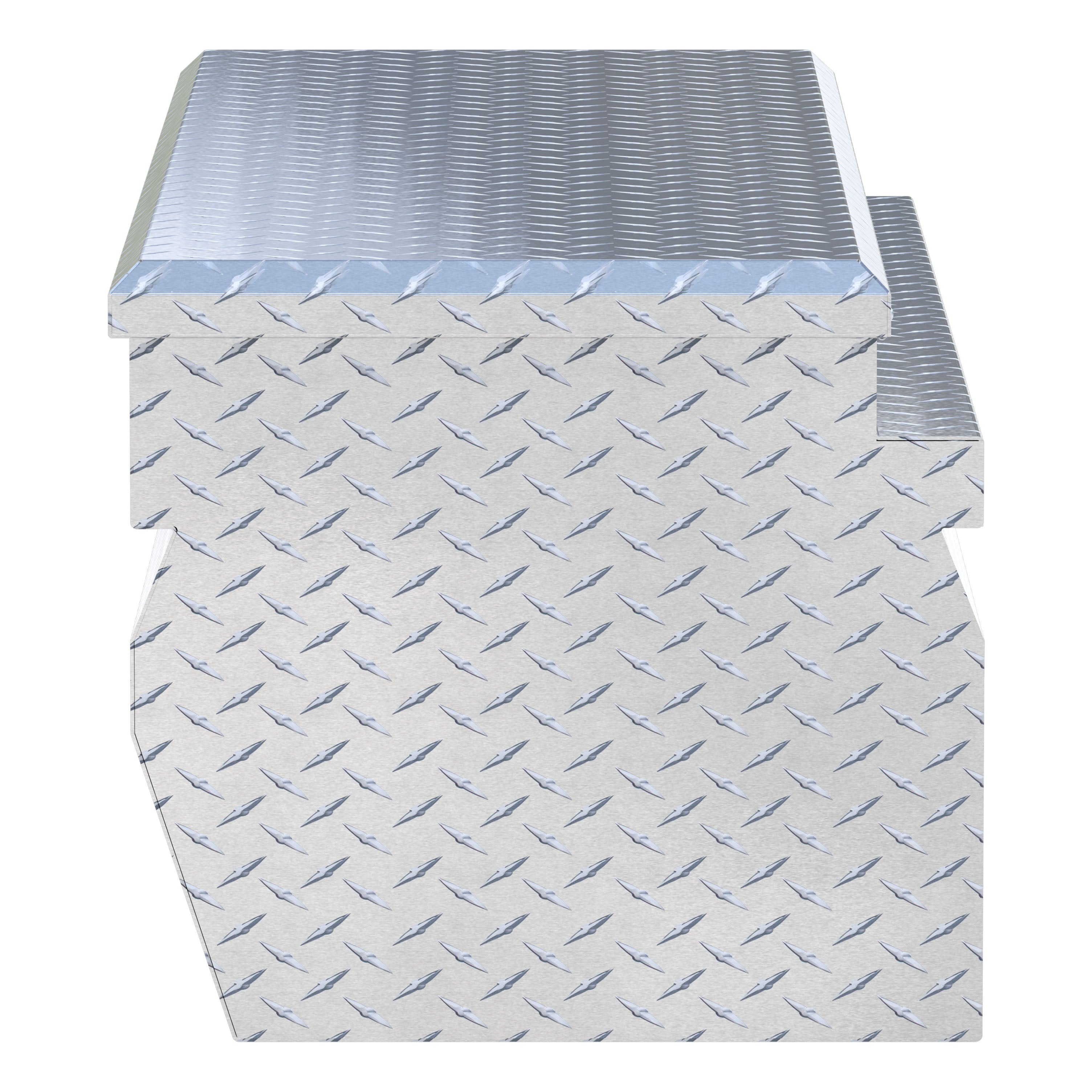 UWS EC20291 55-Inch Heavy-Wall Aluminum Wedge Truck Storage Box, RigidCore Lid