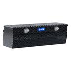 UWS EC20302 55-Inch Gloss Black Heavy-Wall Aluminum Wedge Truck Storage Box, RigidCore Lid