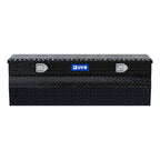 UWS EC20302 55-Inch Gloss Black Heavy-Wall Aluminum Wedge Truck Storage Box, RigidCore Lid