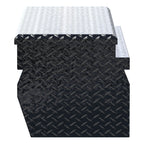 UWS EC20302 55-Inch Gloss Black Heavy-Wall Aluminum Wedge Truck Storage Box, RigidCore Lid