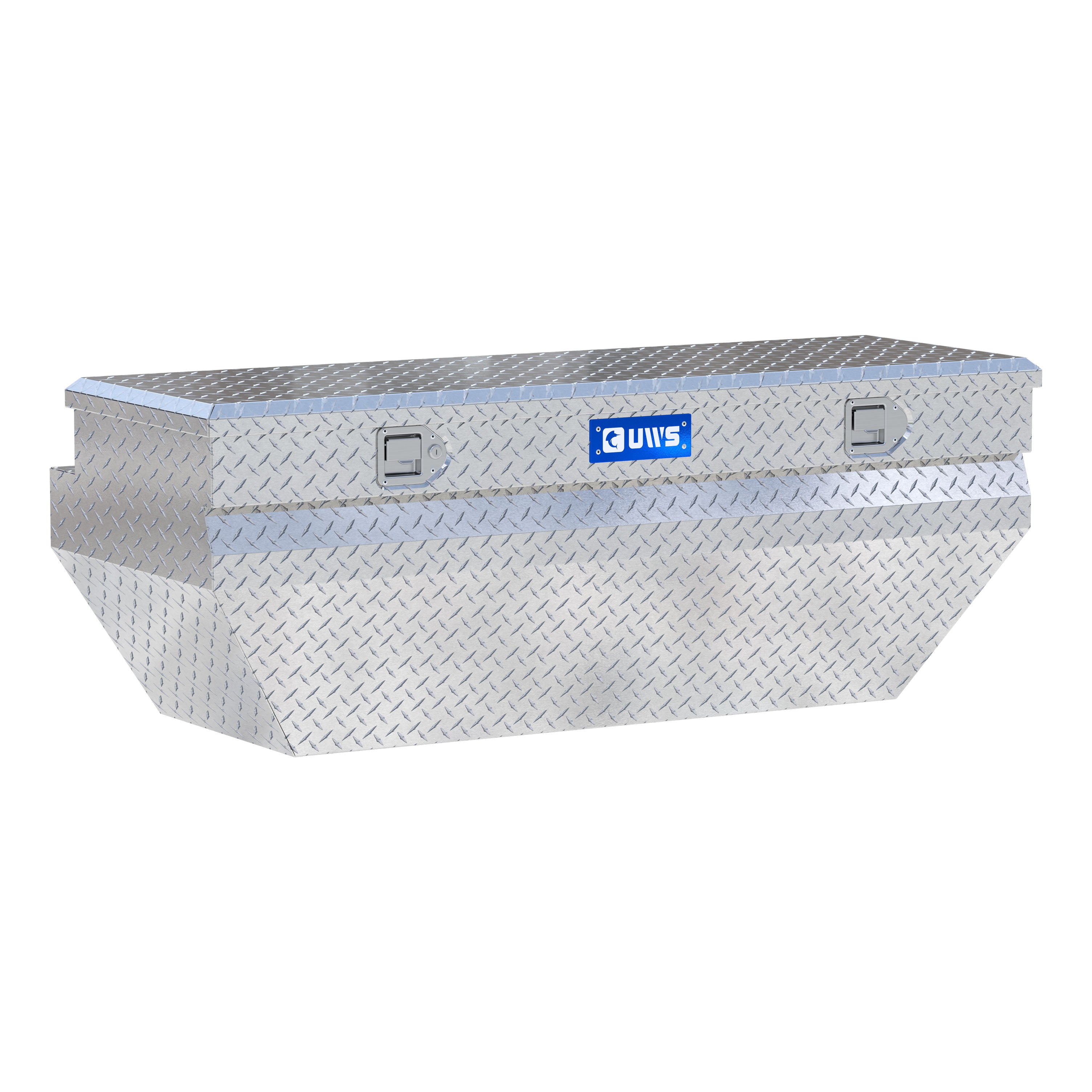 UWS EC20311 55-Inch Heavy-Wall Aluminum Wedge Angled Truck Storage Box, RigidCore Lid