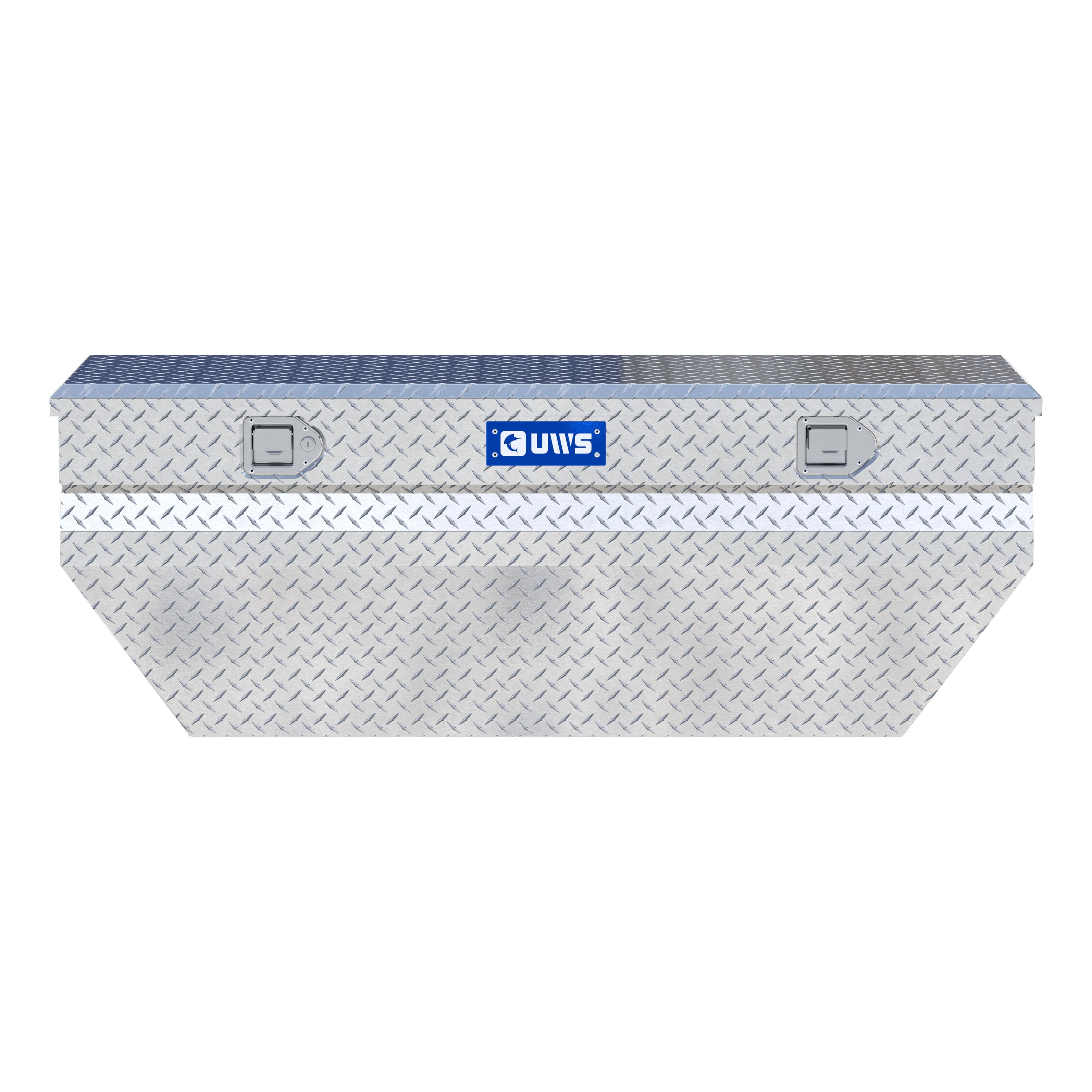 UWS EC20311 55-Inch Heavy-Wall Aluminum Wedge Angled Truck Storage Box, RigidCore Lid