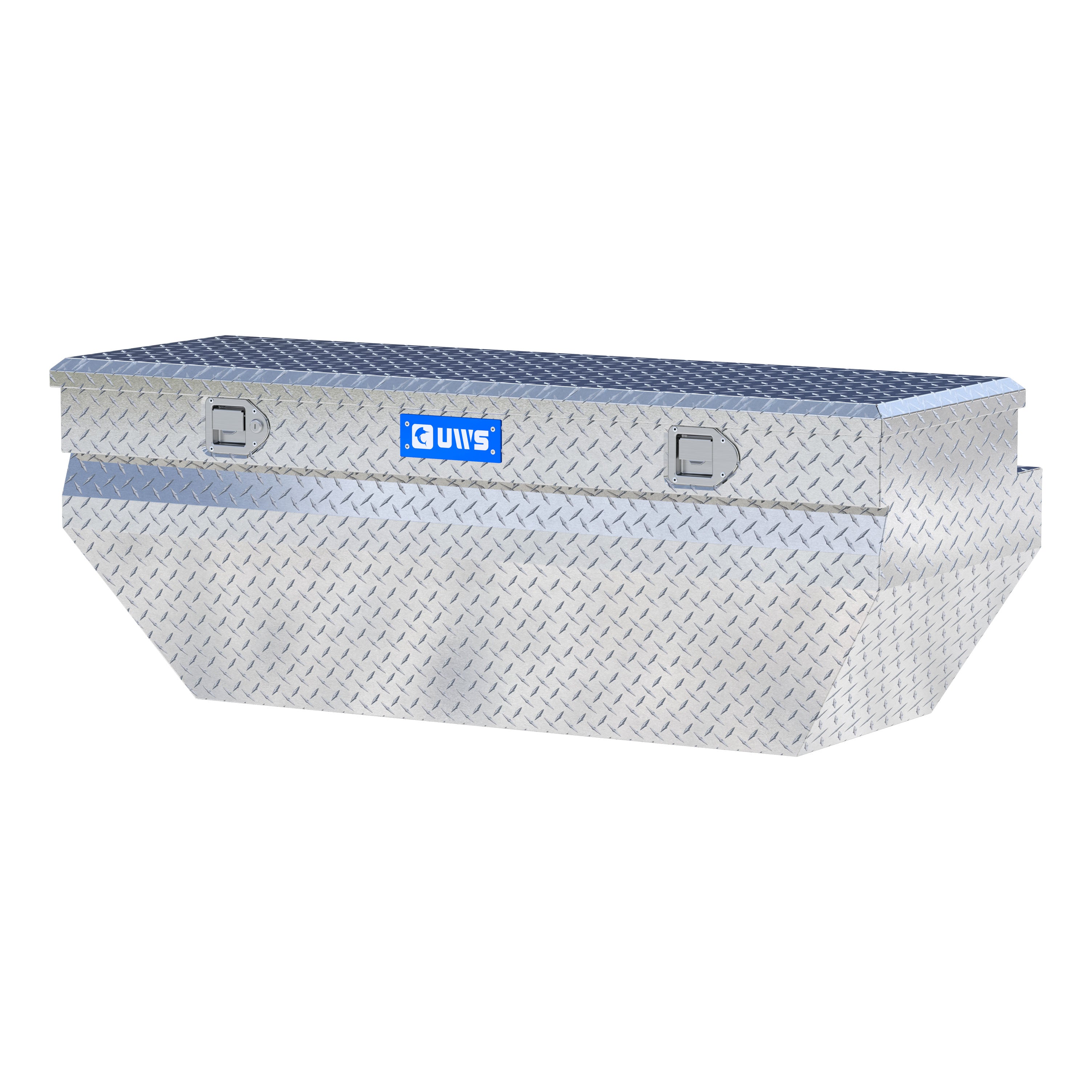 UWS EC20311 55-Inch Heavy-Wall Aluminum Wedge Angled Truck Storage Box, RigidCore Lid