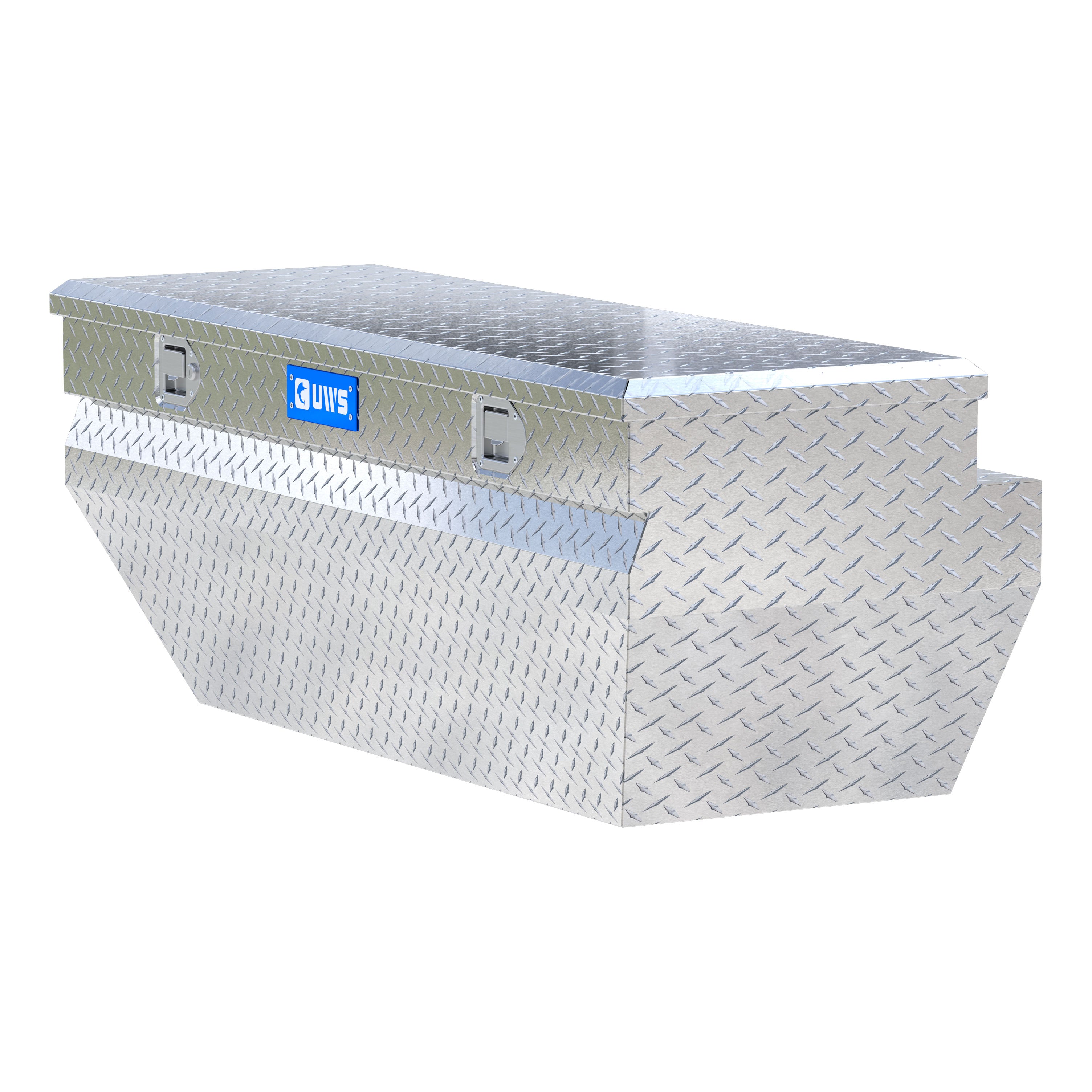 UWS EC20311 55-Inch Heavy-Wall Aluminum Wedge Angled Truck Storage Box, RigidCore Lid